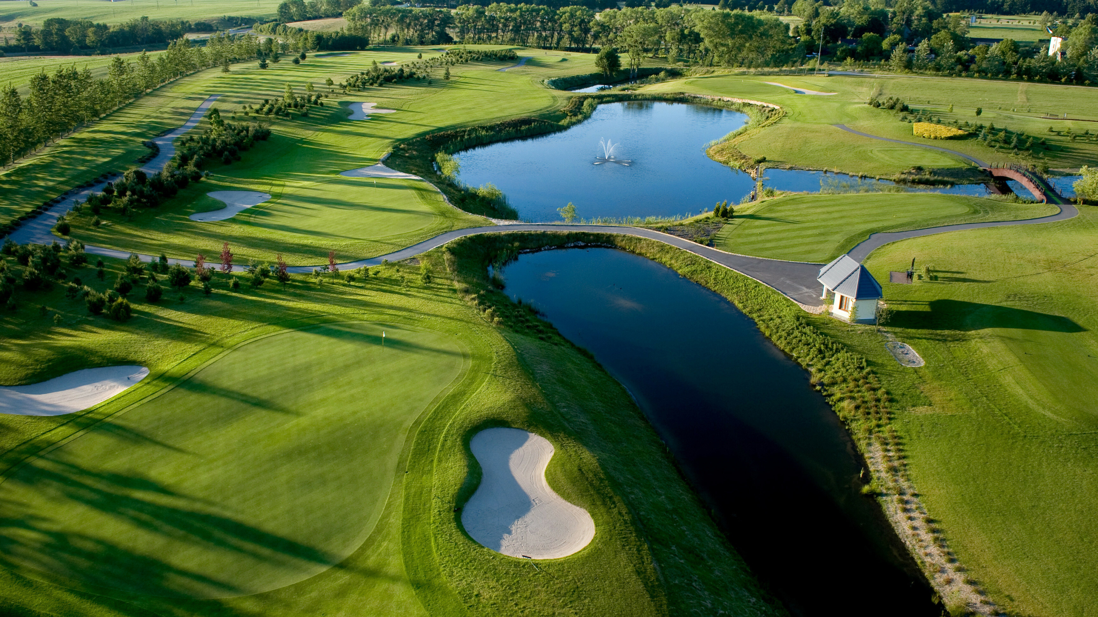 Aerial view, Golf Wallpaper, 3840x2160 4K Desktop