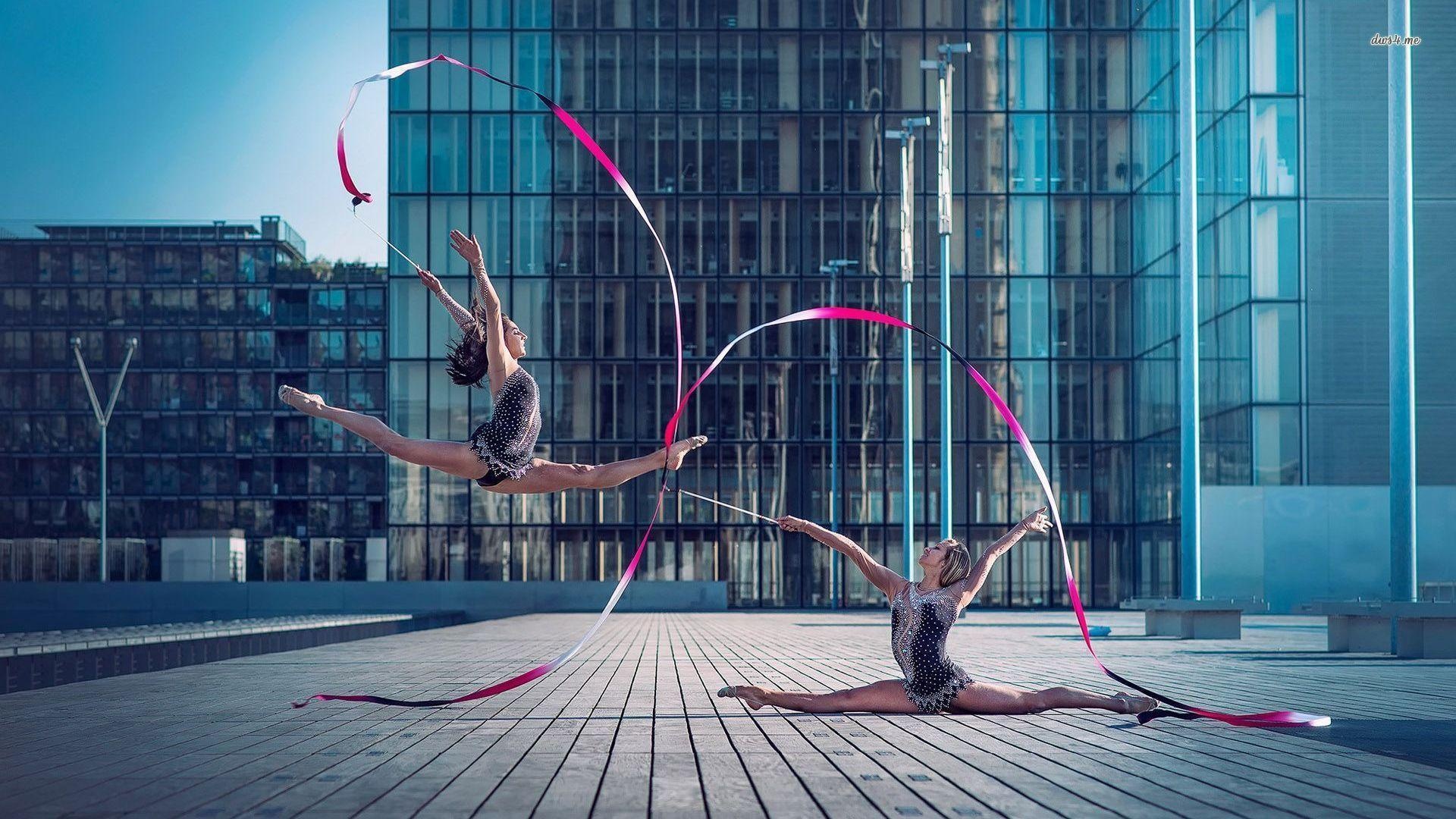 Rhythmic gymnastics wallpapers, Gymnastics backgrounds, Mobile wallpapers, Graceful movements, 1920x1080 Full HD Desktop