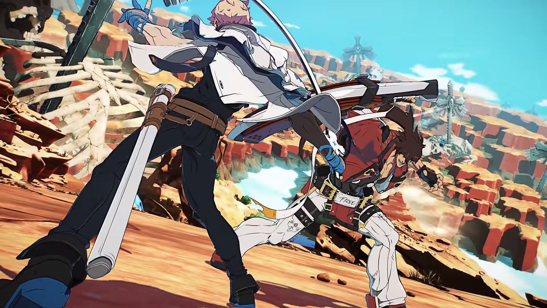 Guilty Gear, Exciting gameplay, Intense battles, Thrilling anime, 1920x1080 Full HD Desktop