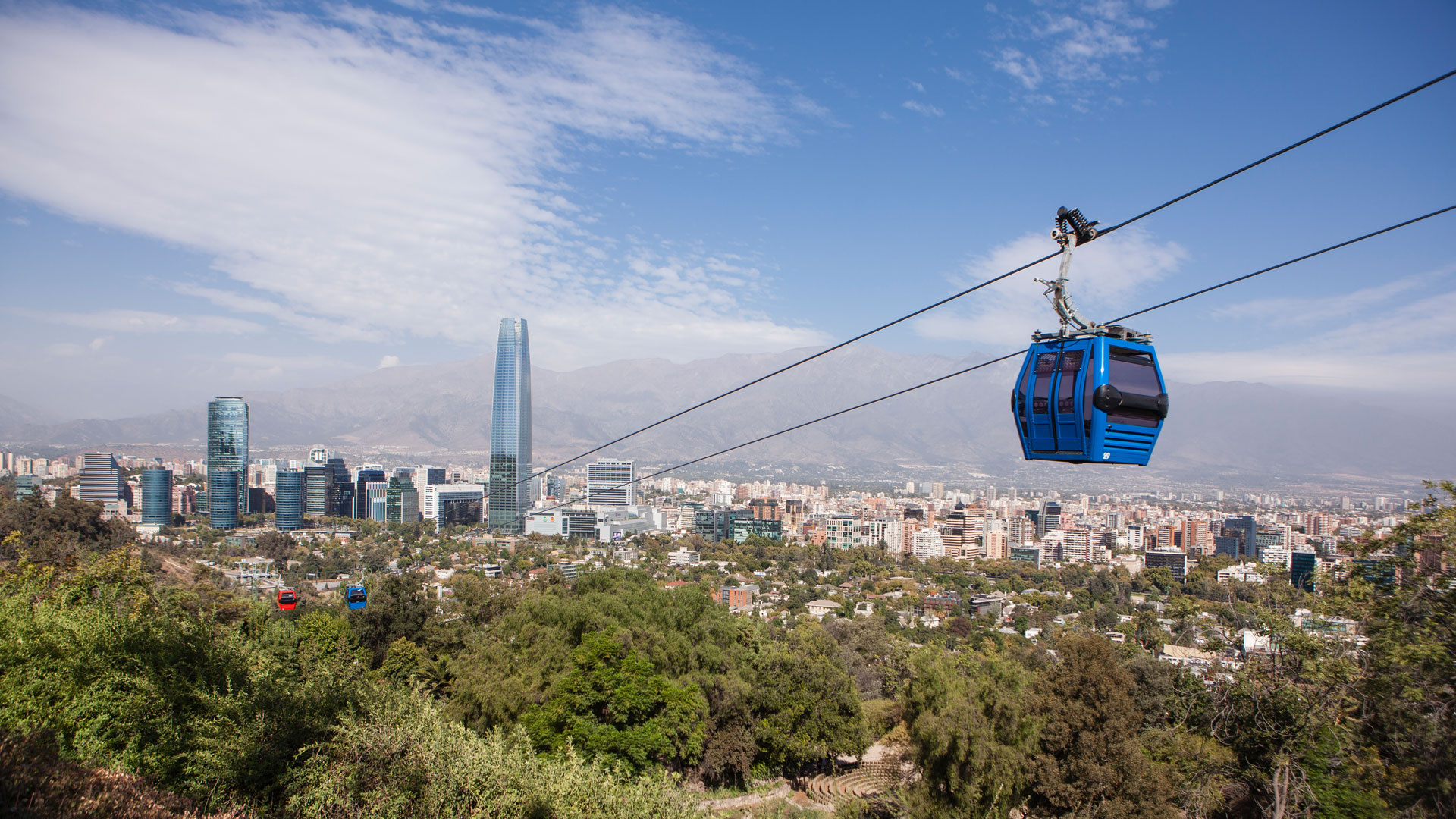 Capital city of Chile, Santiago's charm, Urban exploration, Beyond city limits, 1920x1080 Full HD Desktop