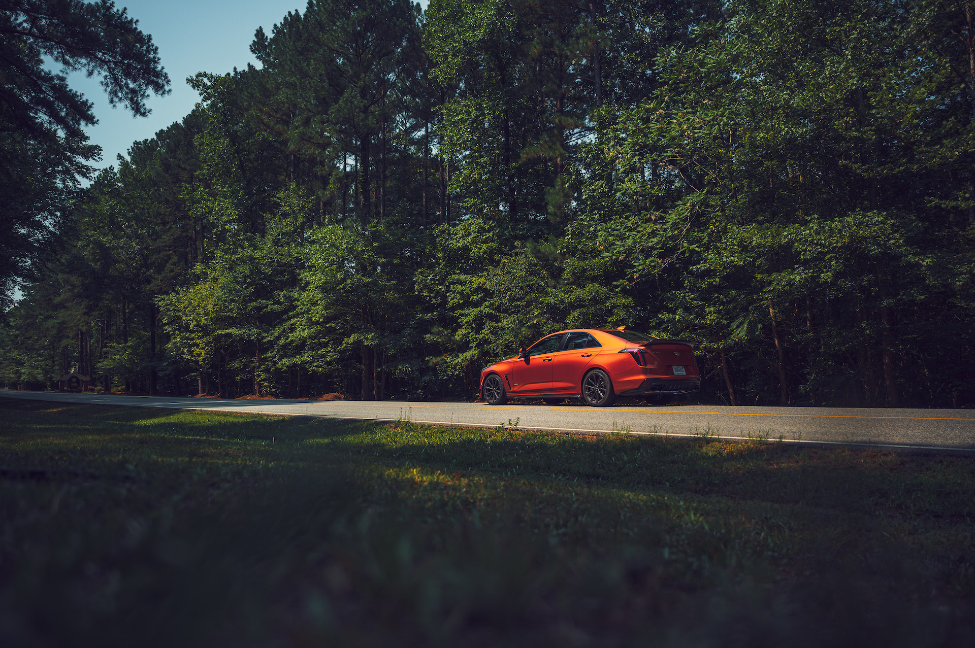 Cadillac CT4, Blackwing edition, Rear three quarter, Motortread, 1920x1280 HD Desktop