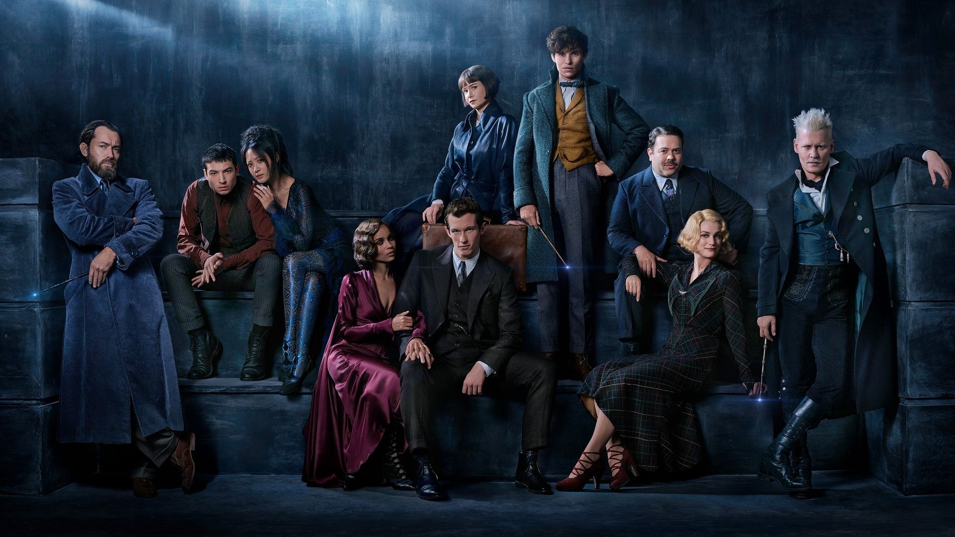 Fantastic Beasts, Grindelwald, Cast, Wallpaper, 1920x1080 Full HD Desktop