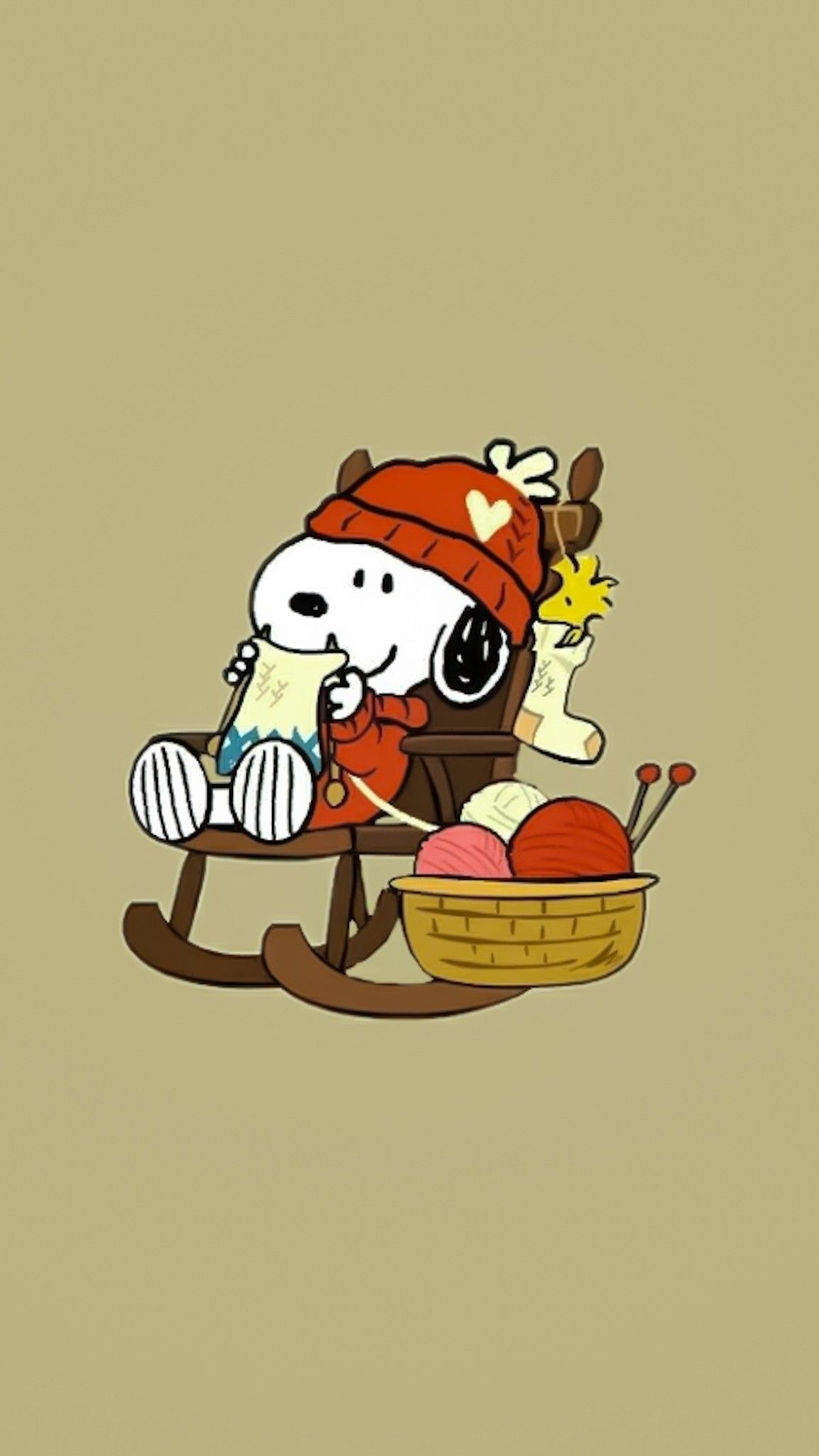 Snoopy, Woodstock, wooden rocking chair, HD Phone wallpaper