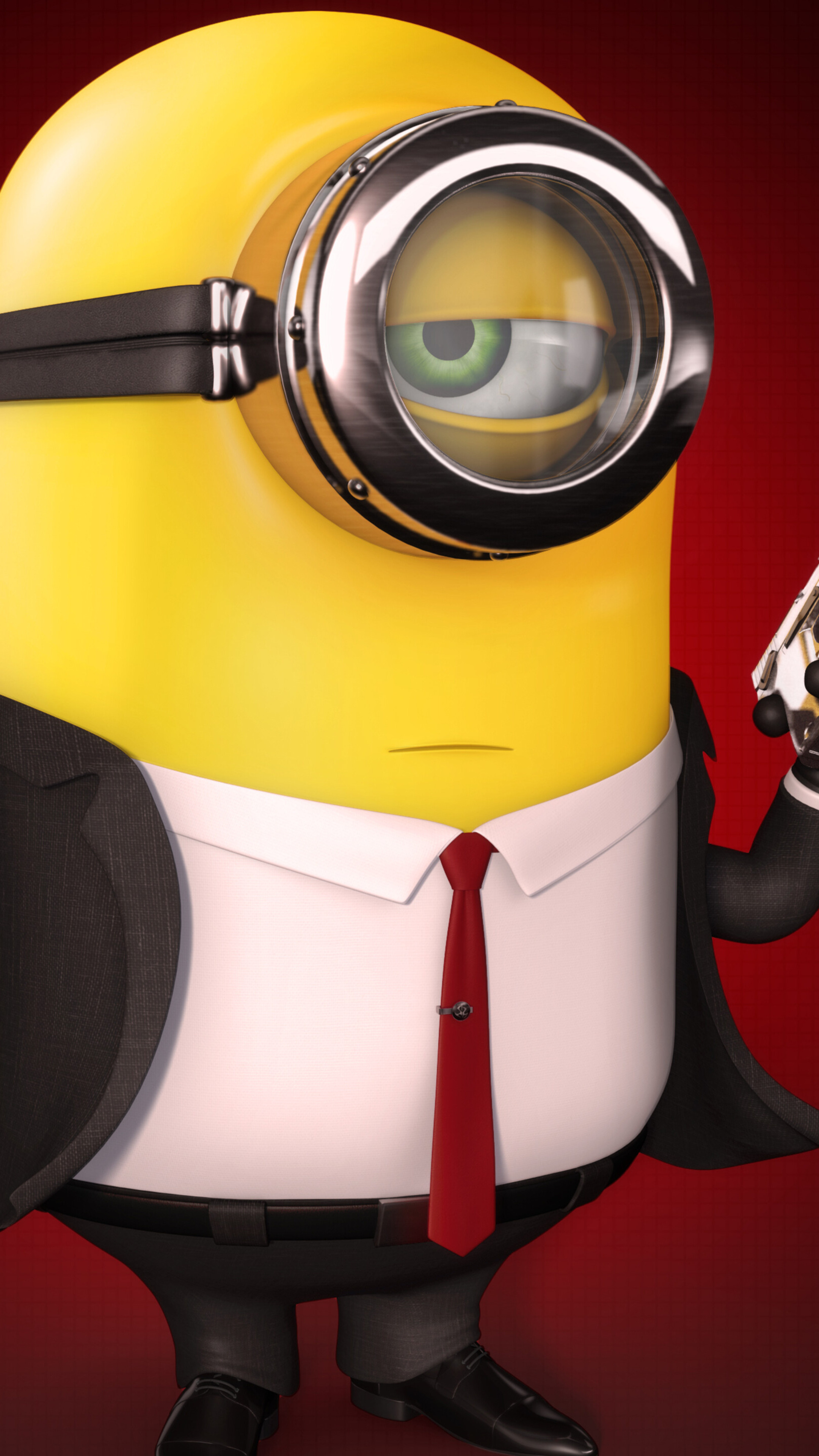 Minion Hitman, Sony Xperia, HD 4K, Wallpapers, 2160x3840 4K Phone