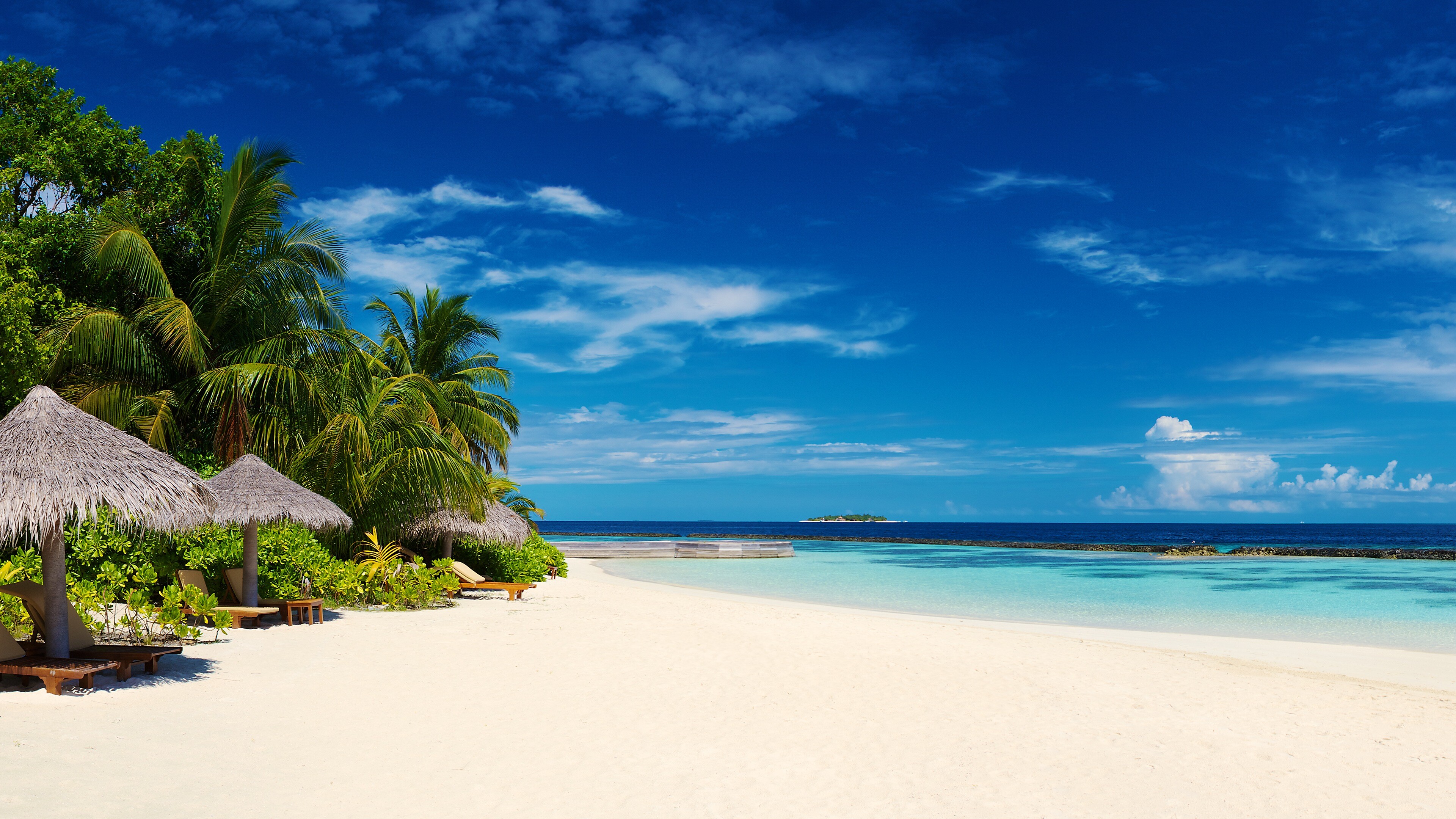 Tropical beach, Desktop background, Mobile & tablet, Free download, 3840x2160 4K Desktop