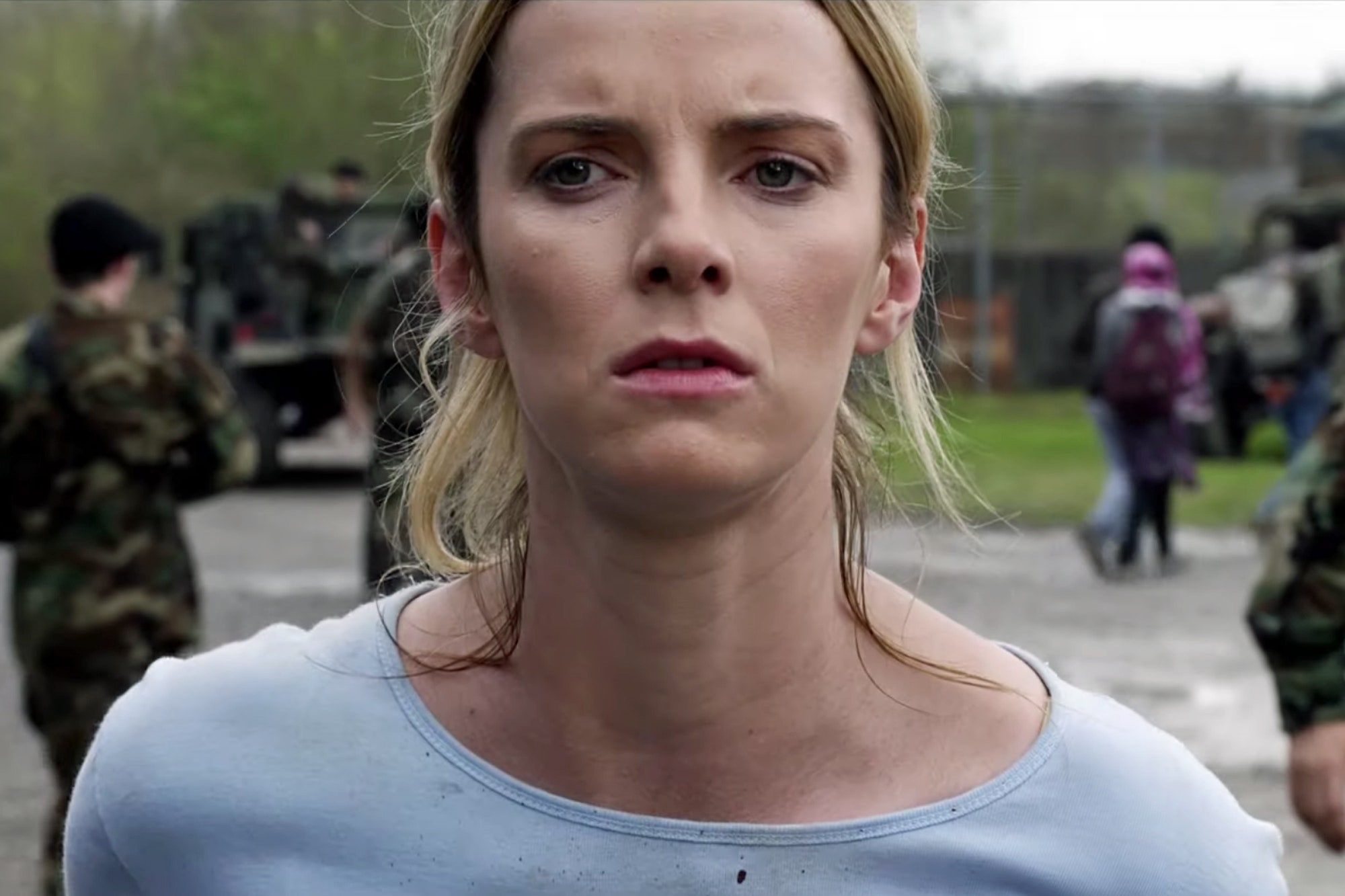 Betty Gilpin, The Hunt movie, Controversial cancellation, Hollywood controversy, 2000x1340 HD Desktop