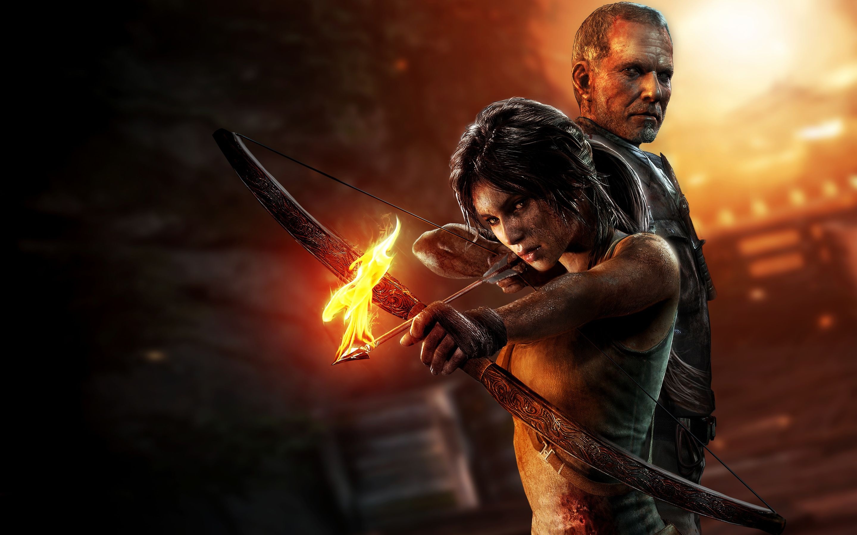 Conrad Roth and Lara Croft, Tomb Raider Wallpaper, 2880x1800 HD Desktop