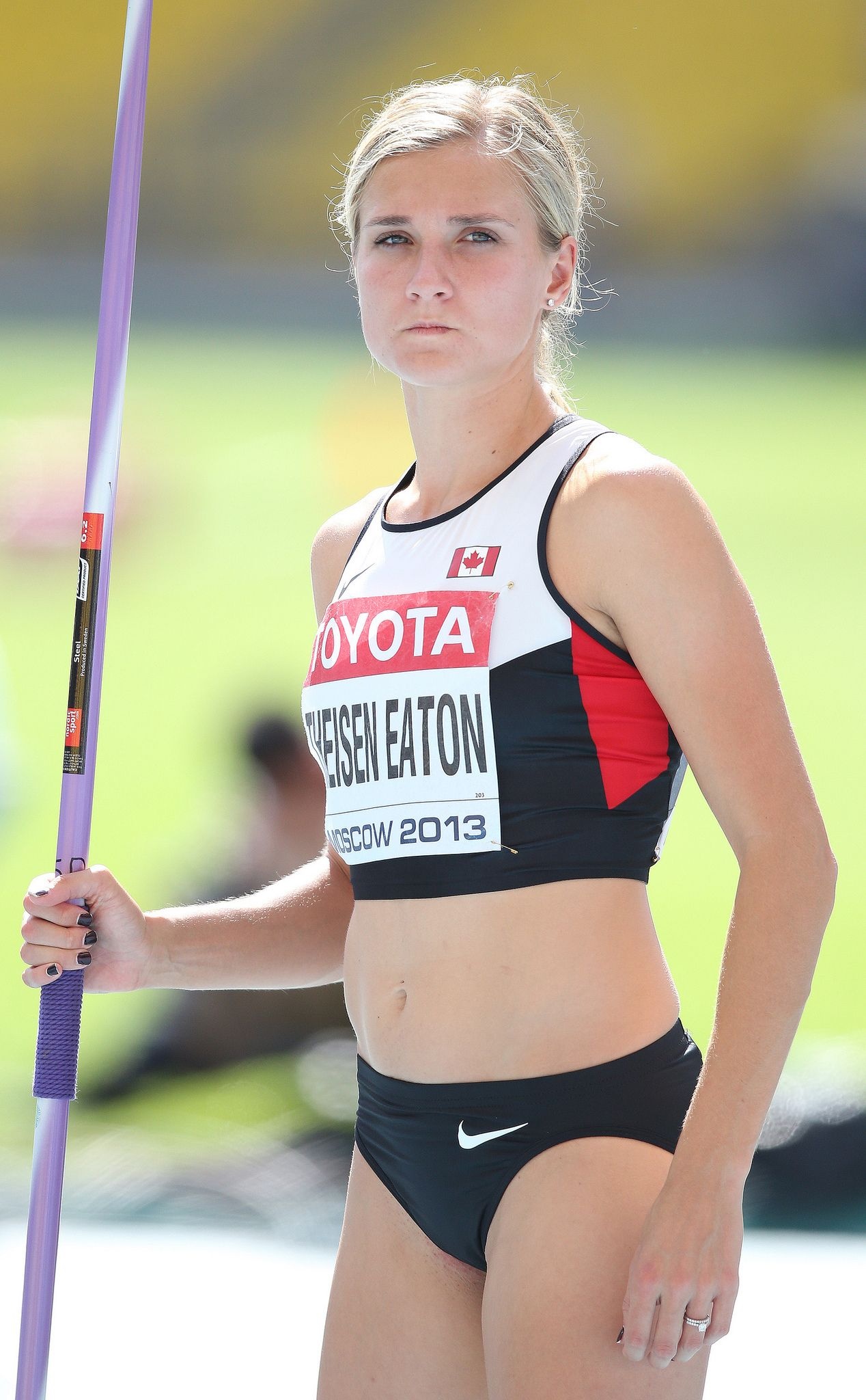 Brianne Theisen-Eaton, Javelin Throw Wallpaper, 1270x2050 HD Phone