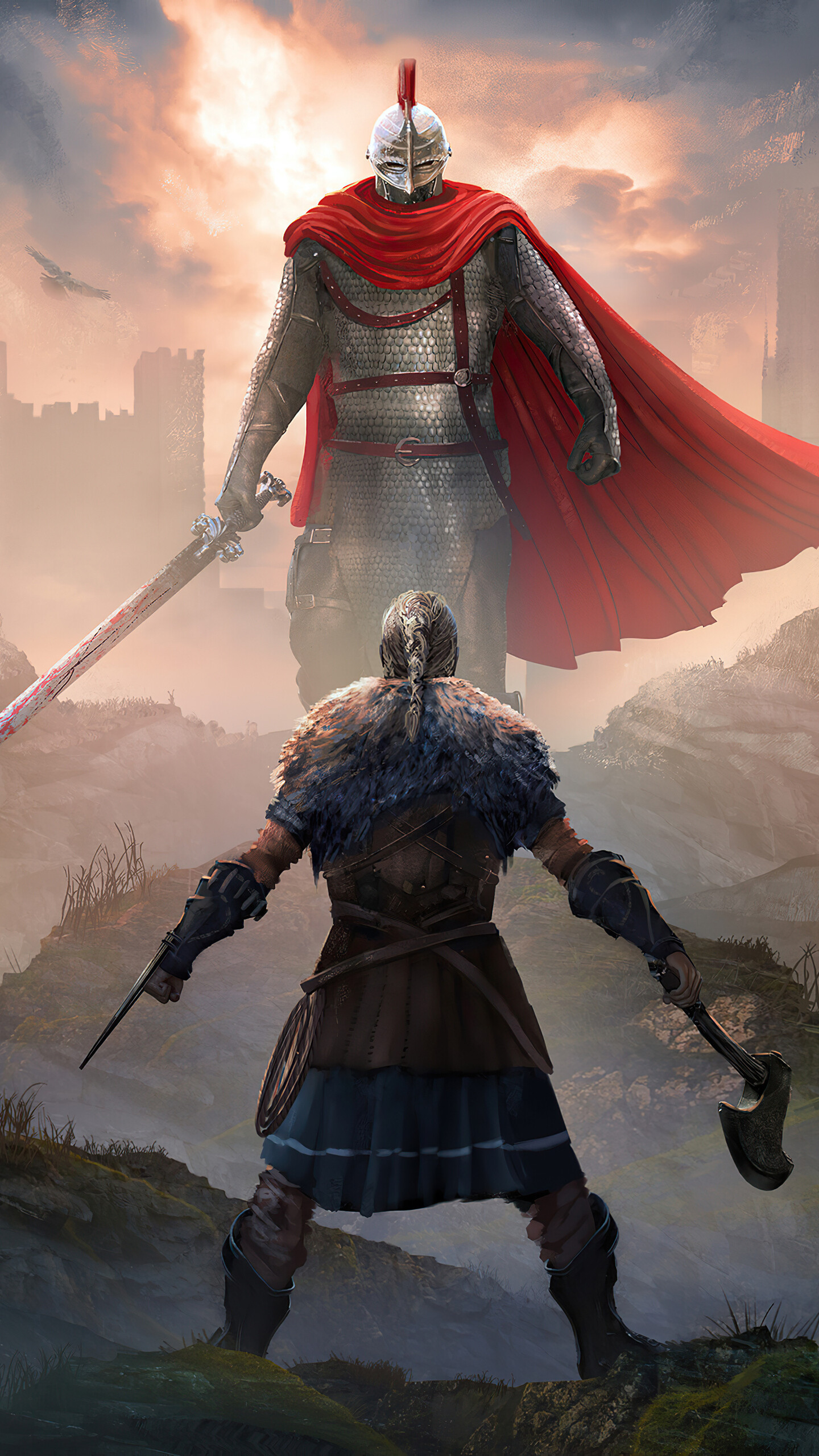 Assassin's Creed, Ragnar Lothbrok, Valhalla adventure, Gaming epicness, 1440x2560 HD Phone