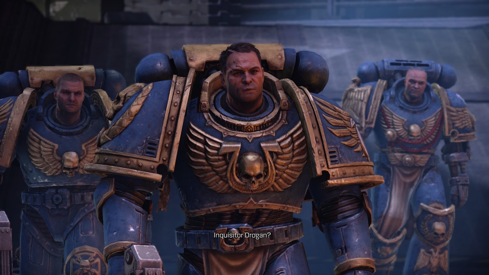 Captain Titus, Brother Leandros, Veteran Sergeant Sidonus, Ultramarines power armor, Full HD Desktop wallpaper