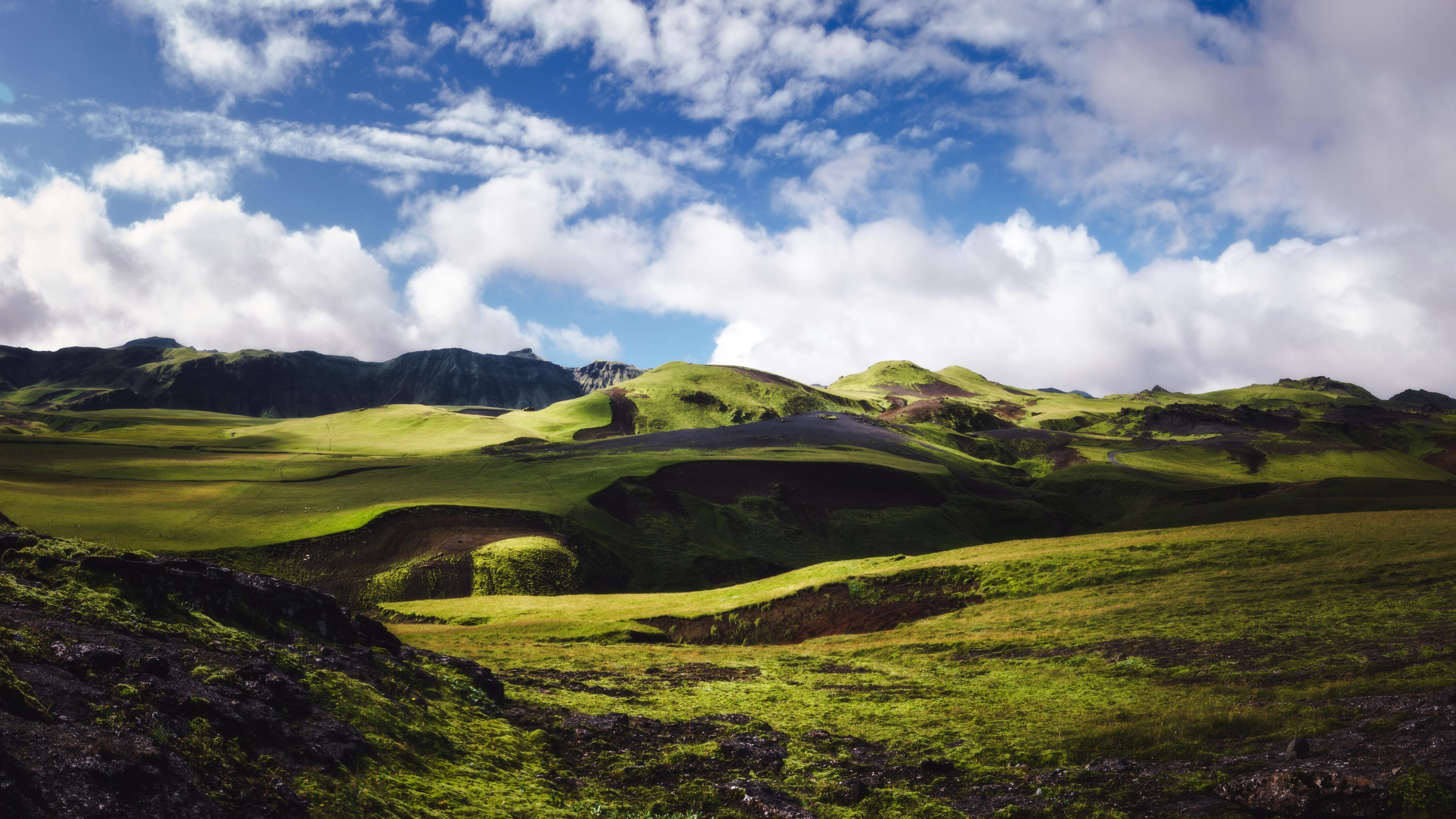 Nature's masterpiece, Serene green landscape, Rolling hills, Captivating scenery, 3840x2160 4K Desktop