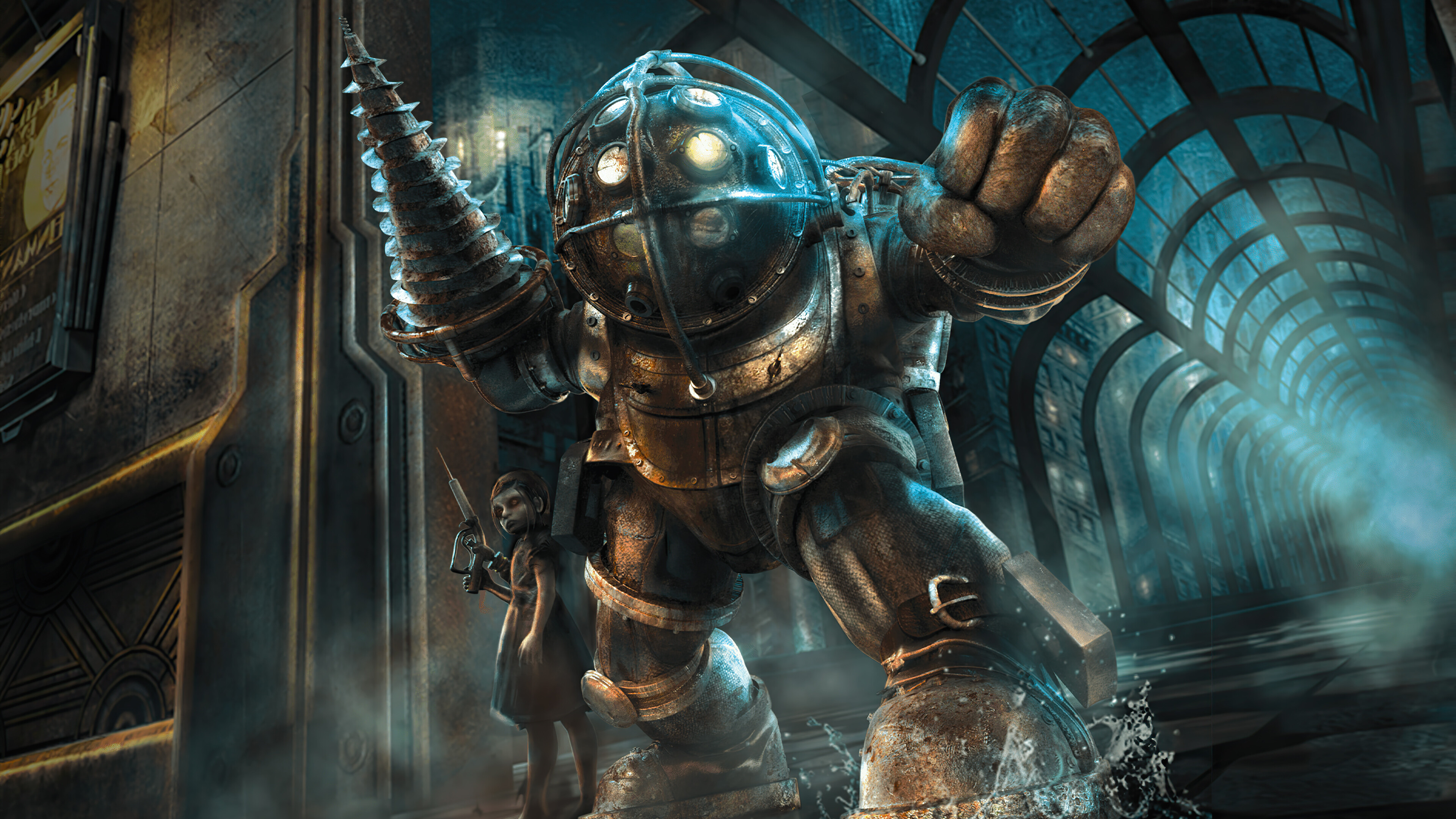 Big Daddy, BioShock Wallpaper, 3840x2160 4K Desktop