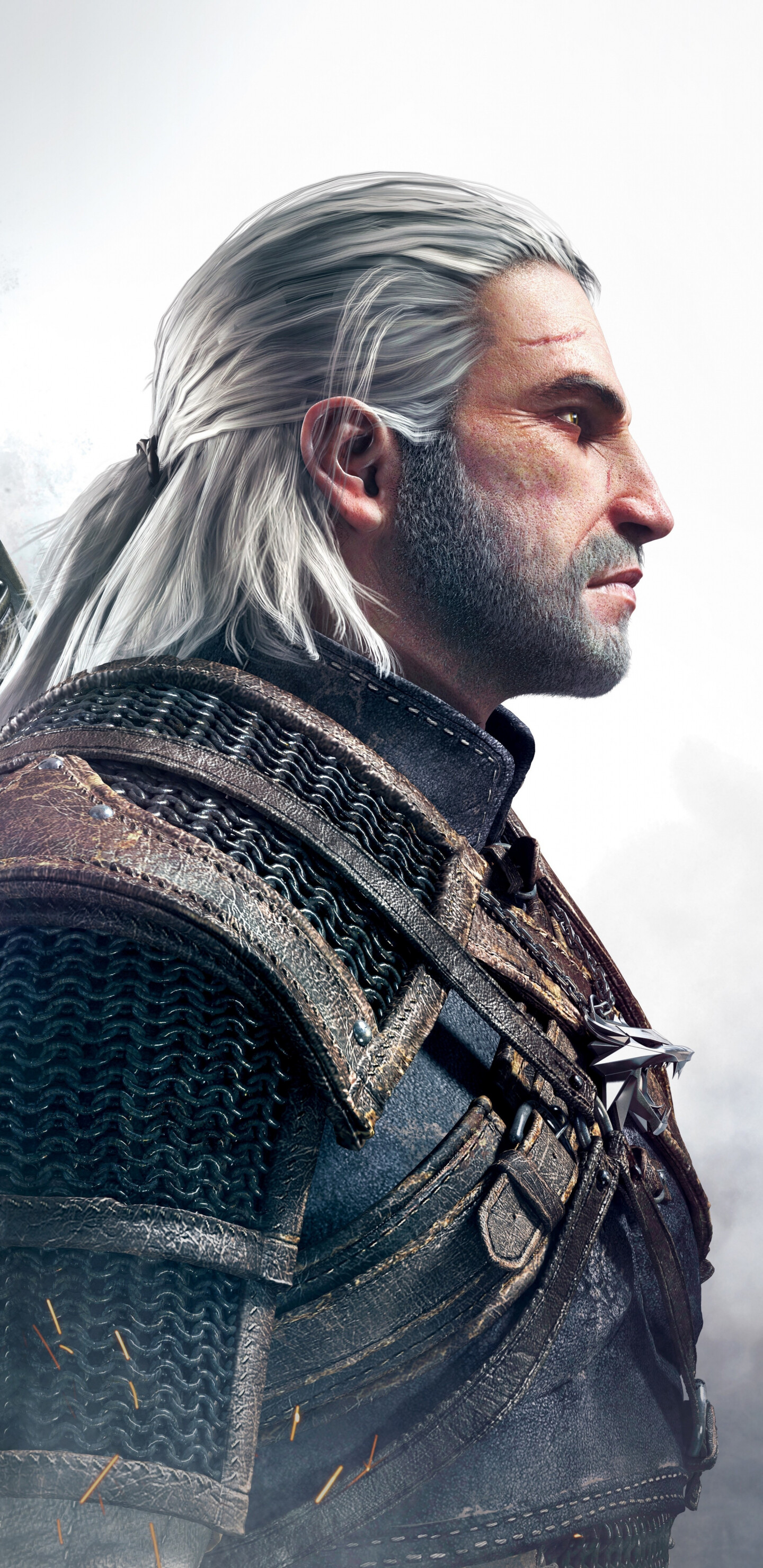 The Witcher gaming, Geralt of Rivia wallpaper, Samsung Galaxy imagery, Epic warrior, 1440x2960 HD Phone