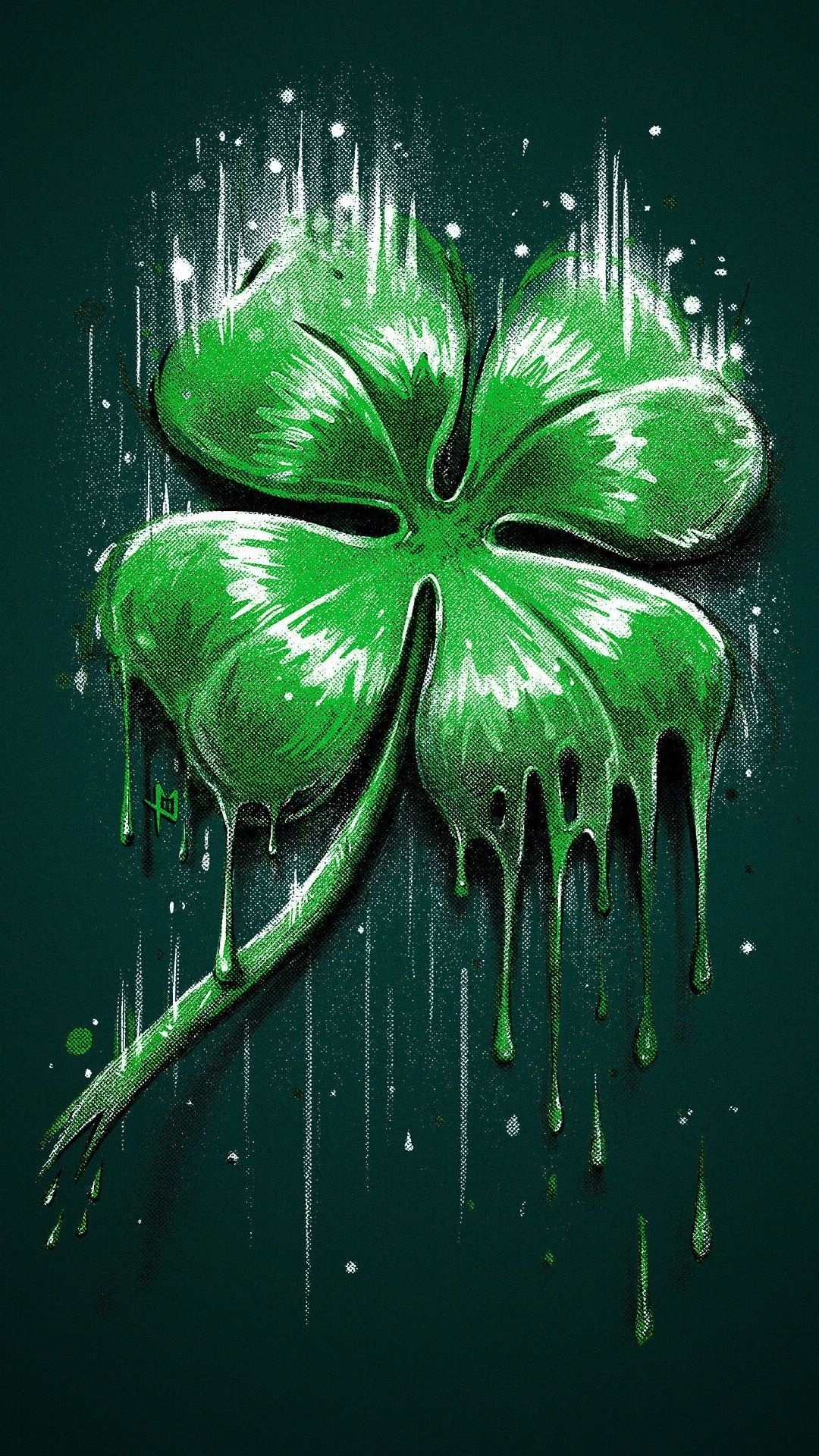 Artwork, Irish Shamrock Wallpaper, 1080x1920 Full HD Phone