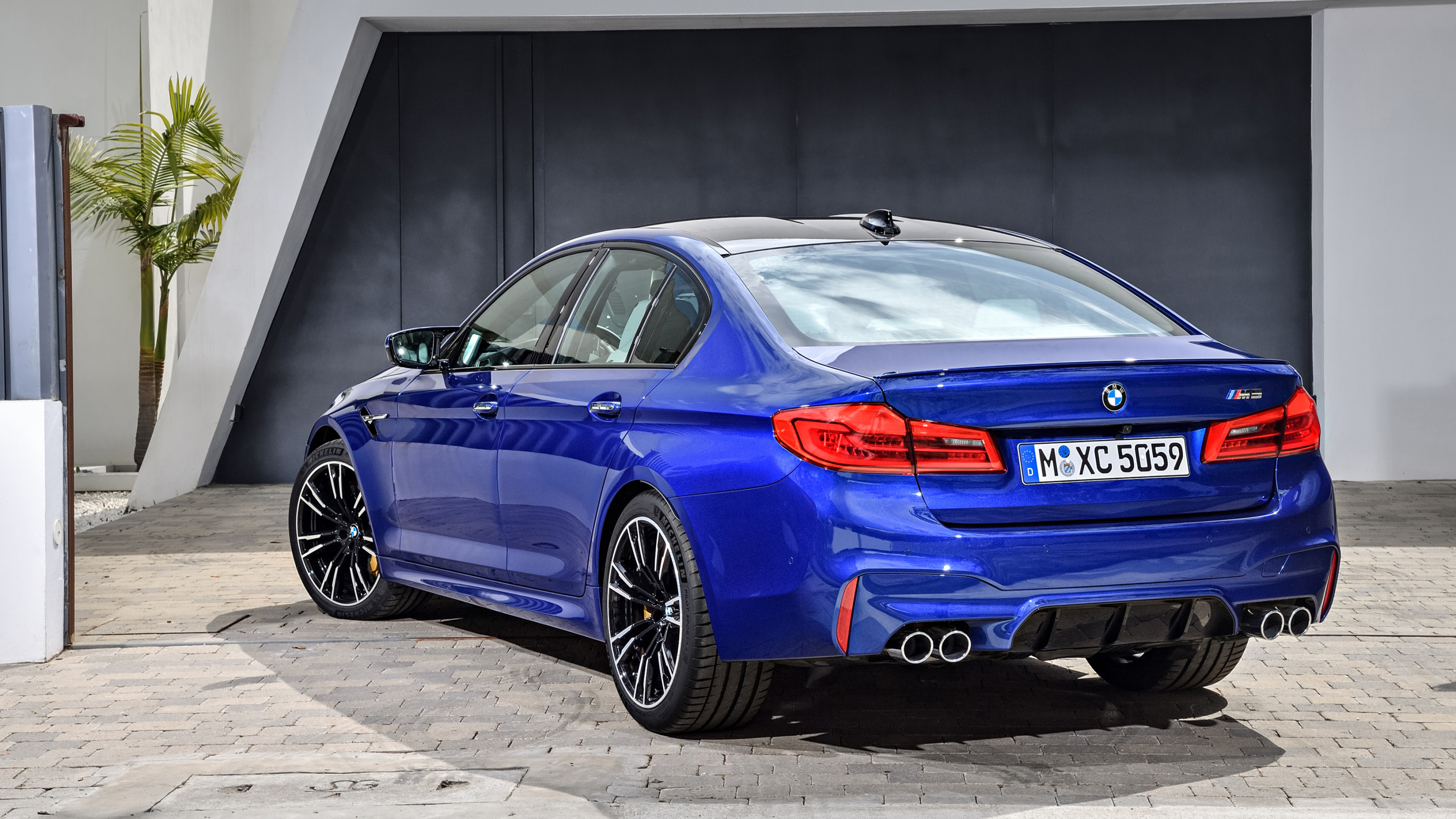 BMW M5 F90, M XC 5059, Marina Bay Blue Metallic, 4K Desktop wallpaper