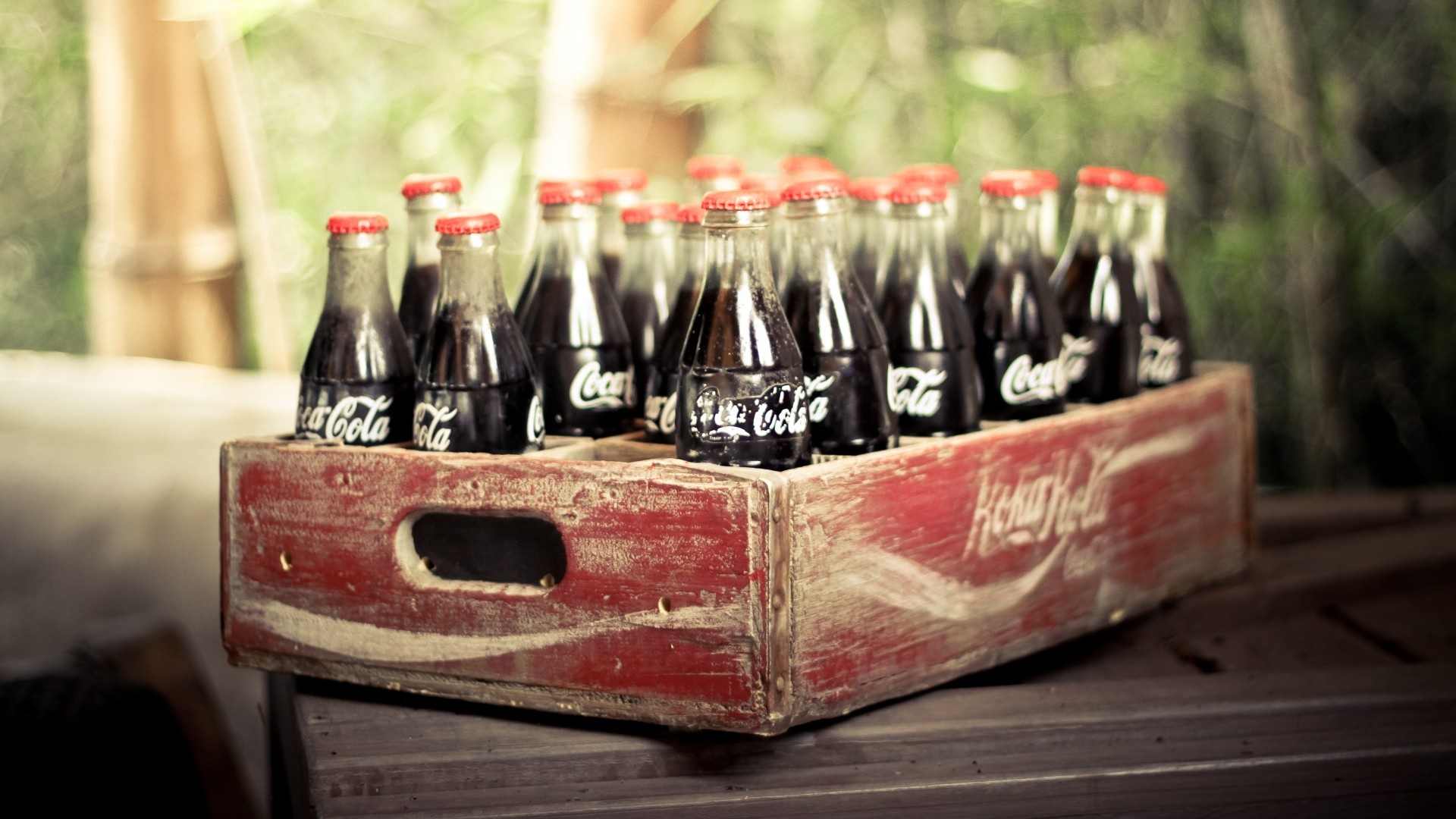 Coca Cola, Vintage retro, Food drink, Soda box, 1920x1080 Full HD Desktop