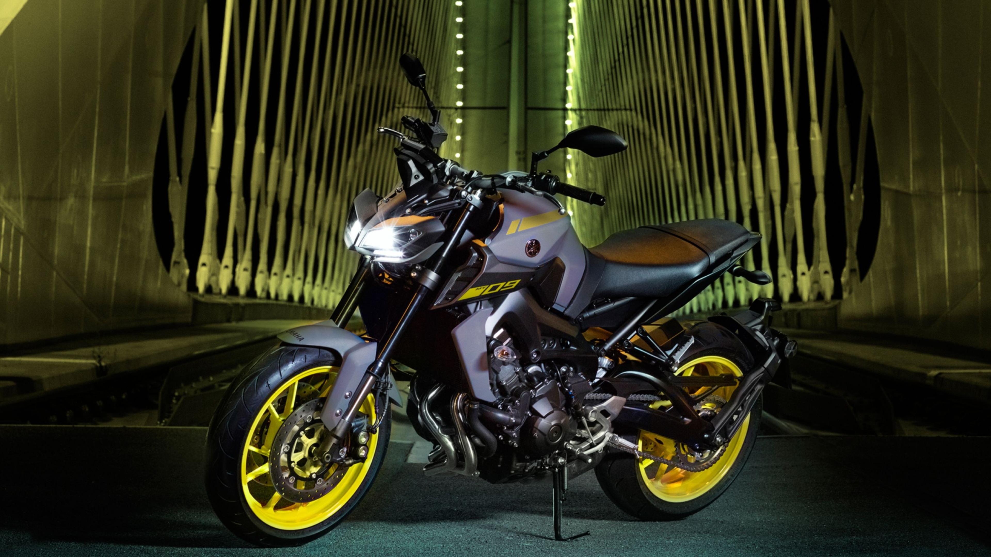 Yamaha MT-09, Top Free Yamaha MT-09, Backgrounds, 3840x2160 4K Desktop