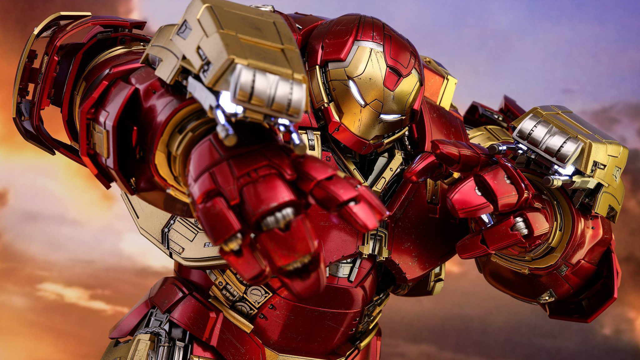 Superhero showdown, Hulkbuster power, Avengers wallpapers, Superhero strength, 2050x1160 HD Desktop