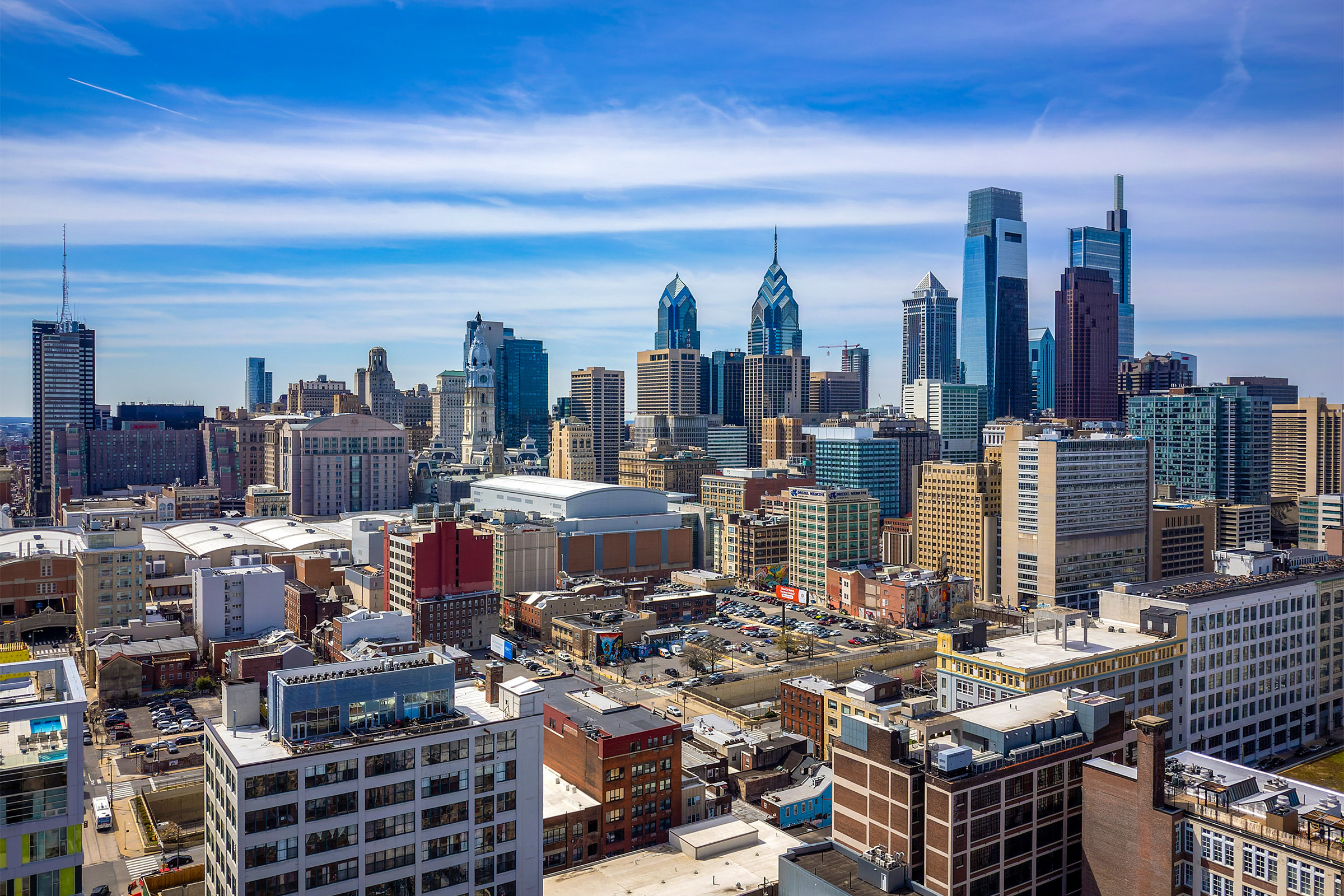 Philly Skyline, Italian Market Festival, Record breaking heat, Philly news, 2400x1600 HD Desktop