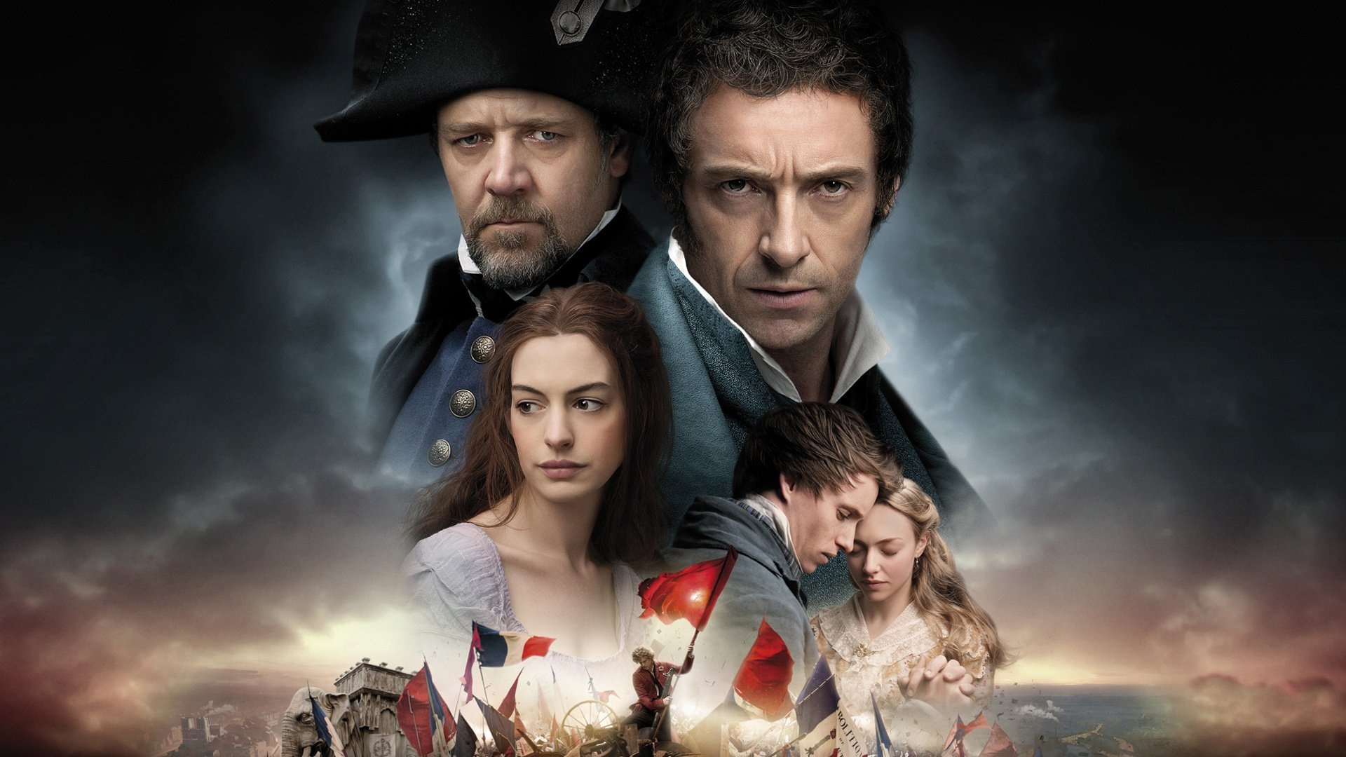 Les Miserables 2012, Epic musical adaptation, French revolution backdrop, Emotional storytelling, 1920x1080 Full HD Desktop