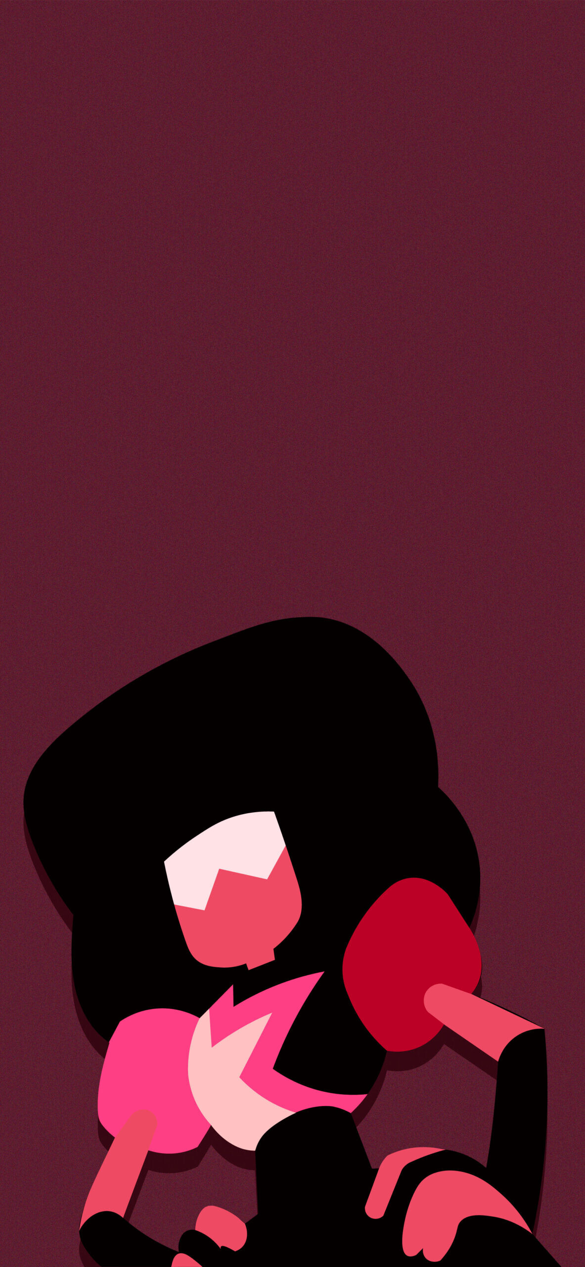Garnet, Minimalist wallpapers, Elegant simplicity, Gemstone beauty, 1190x2560 HD Phone