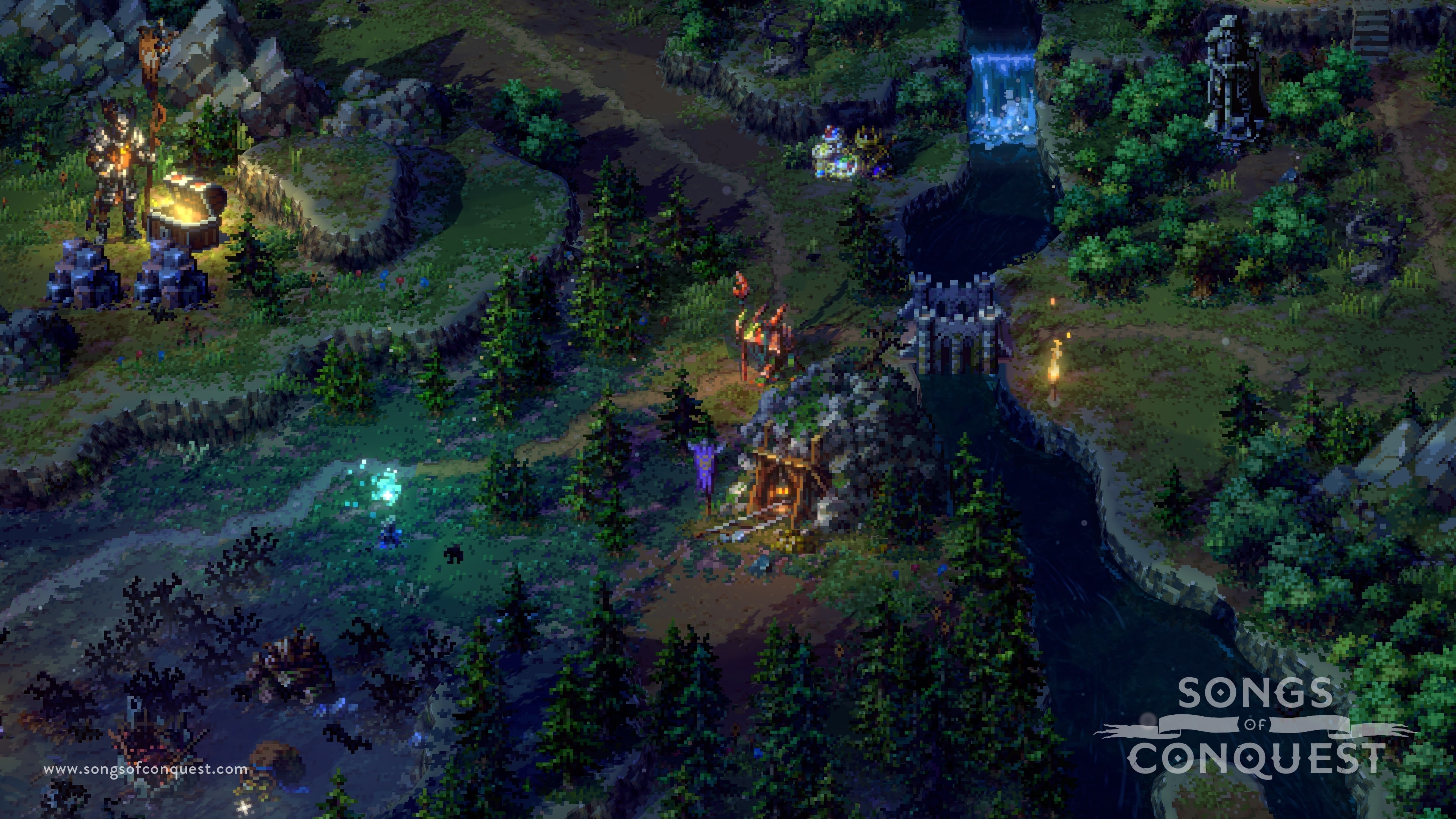 Songs of Conquest, 2D billboards, 3D environments, Tactical gameplay, 3840x2160 4K Desktop