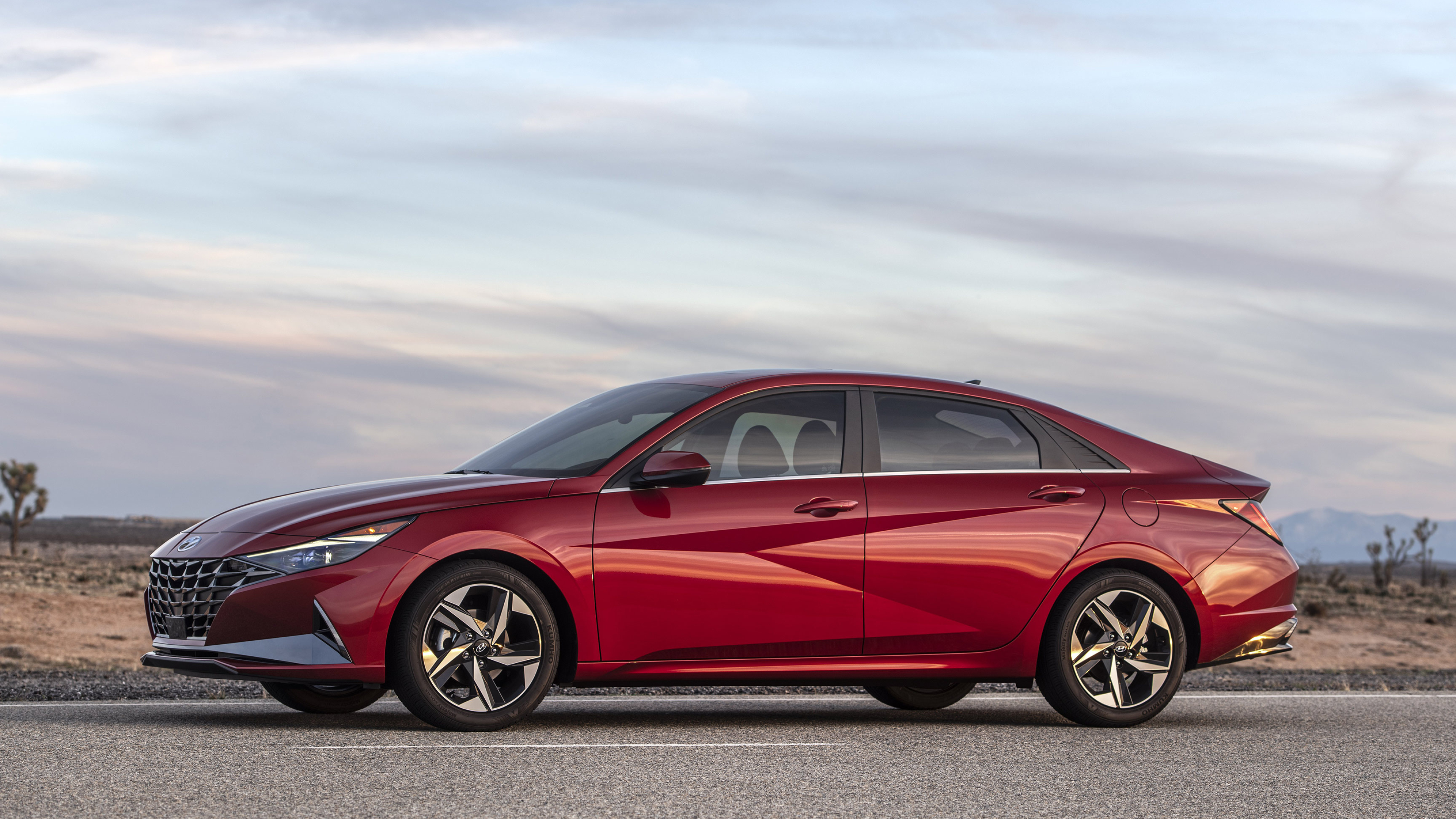Hyundai Elantra, Seventh generation, German market, Compact sedan, 3840x2160 4K Desktop
