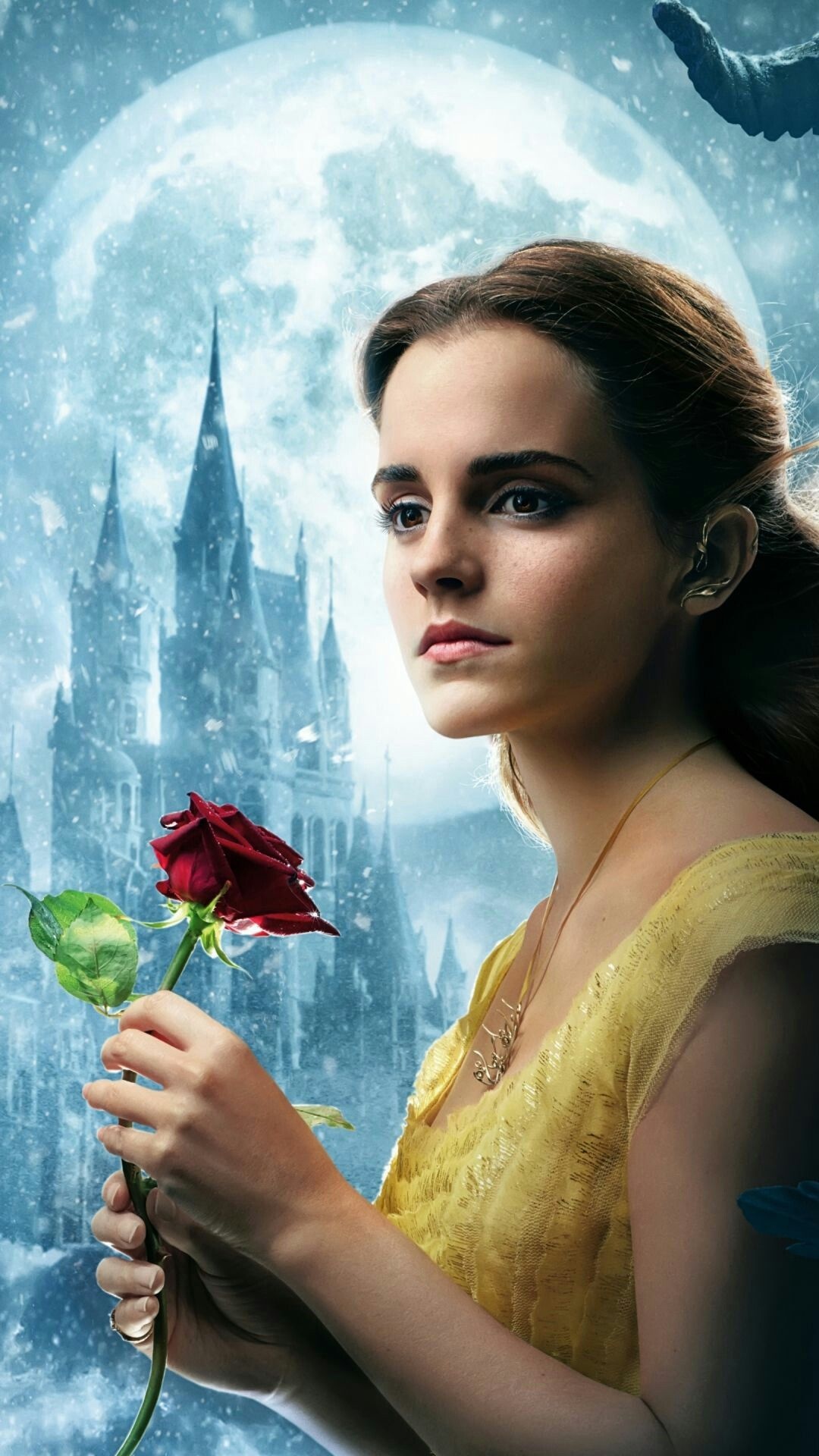 Beauty and the Beast, Emma Watson Wallpaper, 1080x1920 Full HD Phone