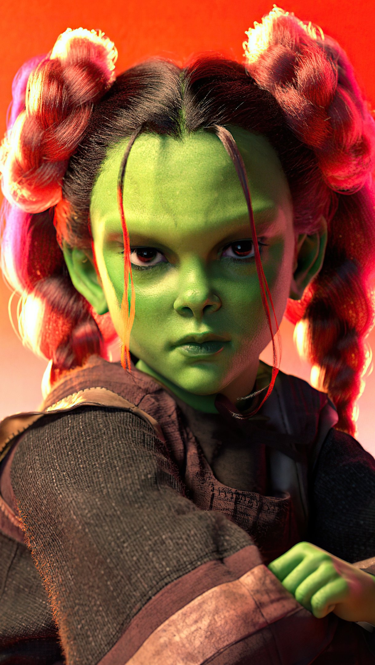 Gamora, Kid wallpaper, 4K Ultra HD, 1220x2160 HD Phone