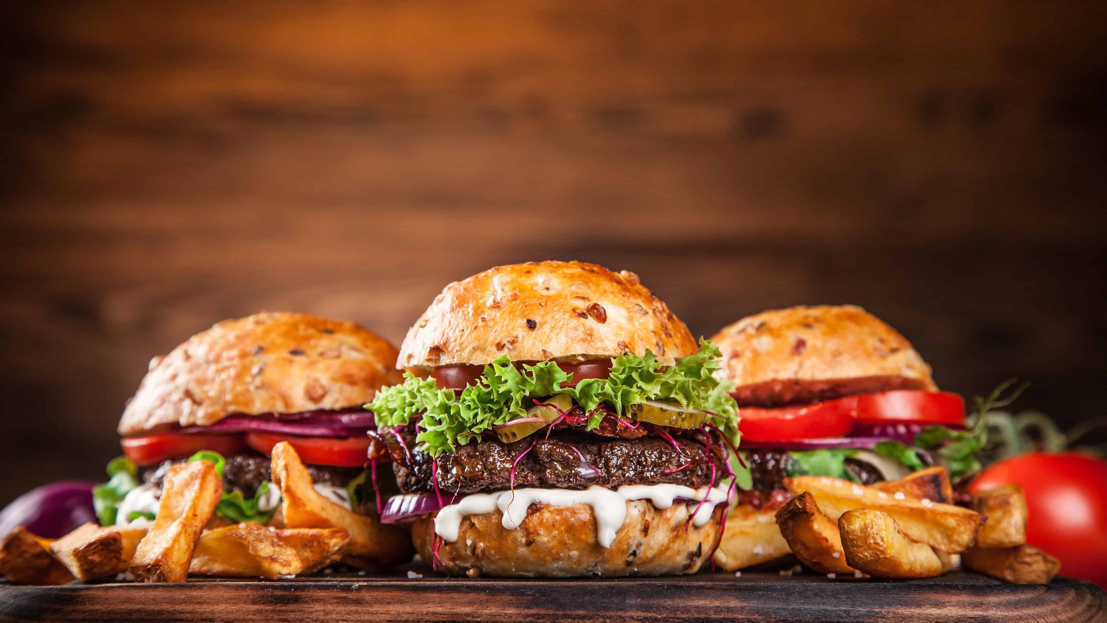 Free hamburger wallpapers, Tasty visuals, High-definition, Appetizing, 3840x2160 4K Desktop