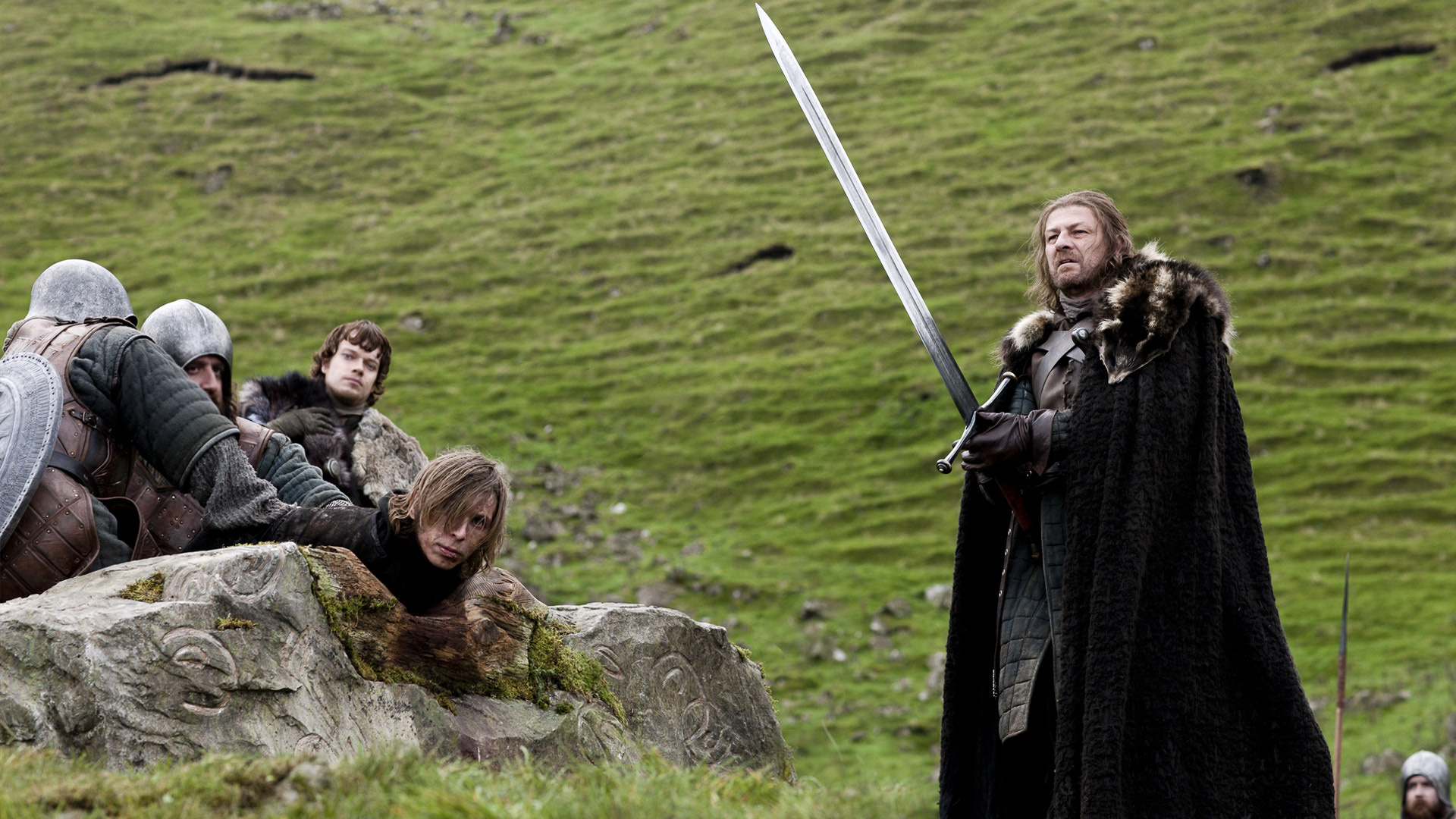 Sean Bean, Alfie Allen, Eddard Stark, Sean Bean, 1920x1080 Full HD Desktop