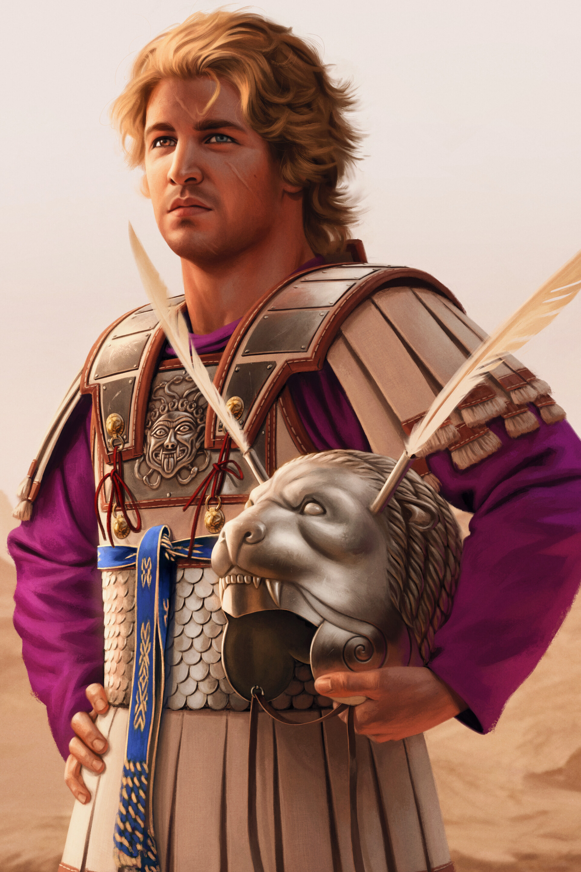 Alexander the Great, Men, Art by Joan Francesc Oliveras Pallerols, 1920x2880 HD Phone
