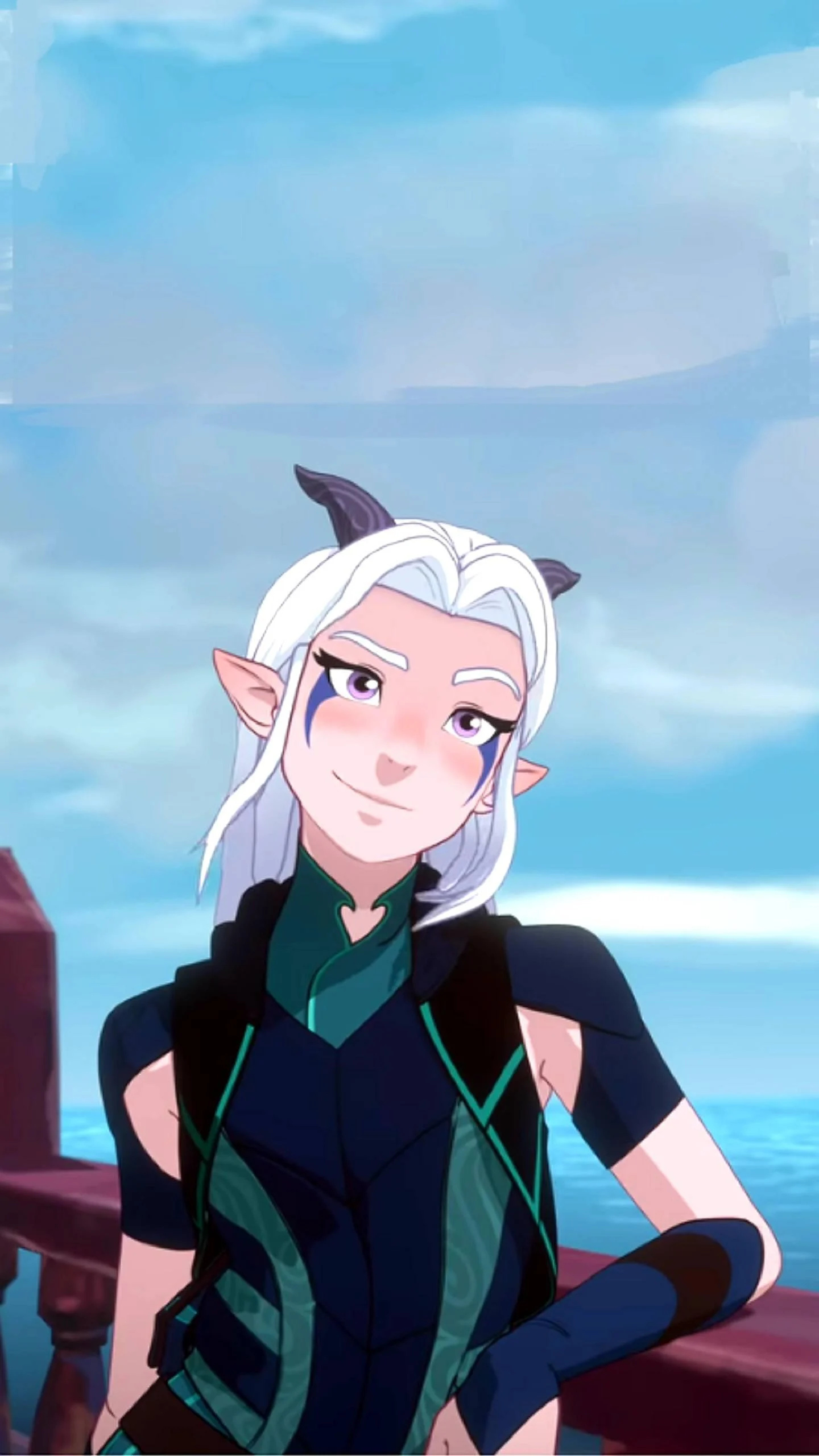 Rayla, Courageous warrior, White hair elf, Striking wallpapers, 1440x2560 HD Phone