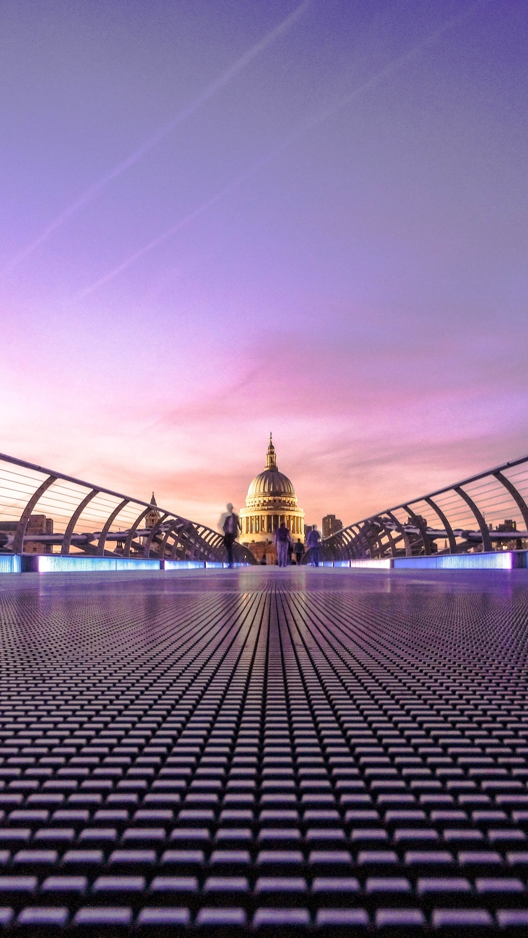Millennium Bridge, London skyline, Photos and pictures, 1080x1920 Full HD Phone