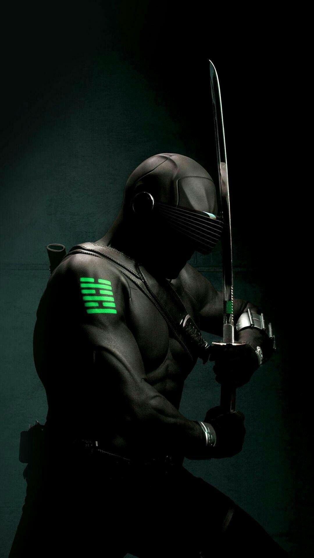 Phone backgrounds hipster, Snake Eyes, Gi Joe ninja art, 1080x1920 Full HD Phone