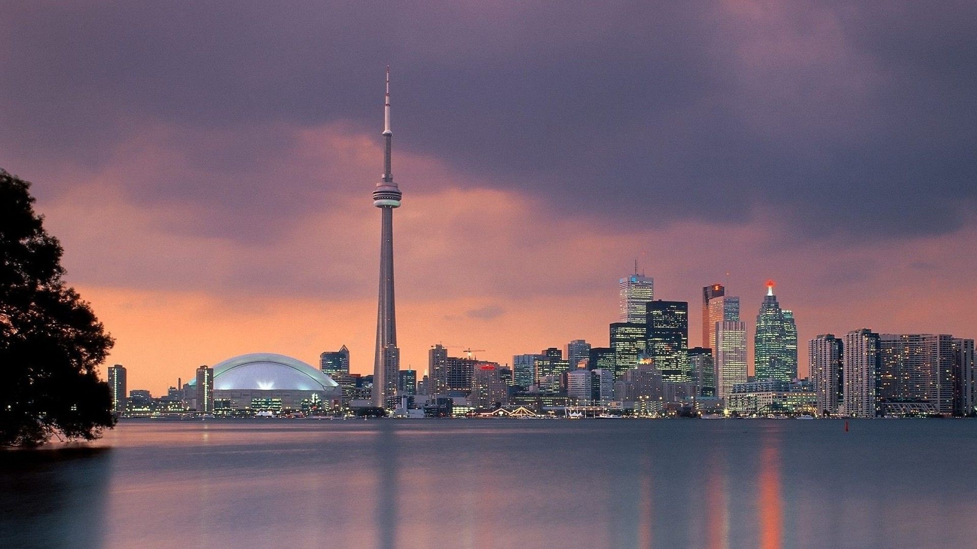 Toronto Canada wallpapers, CN Tower, 1920x1080 Full HD Desktop