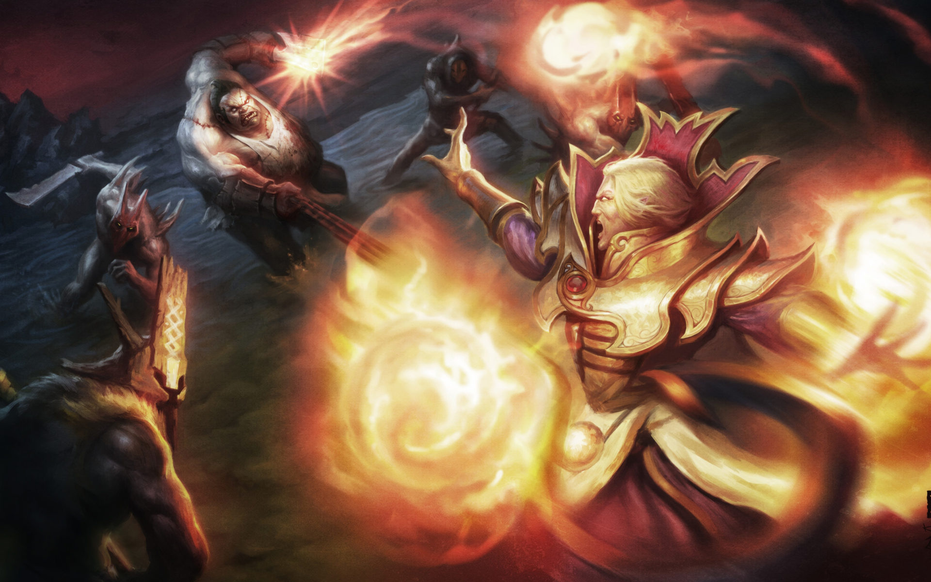 Invoker, Dota 2, Firestarter set, Stunning wallpapers, 1920x1200 HD Desktop