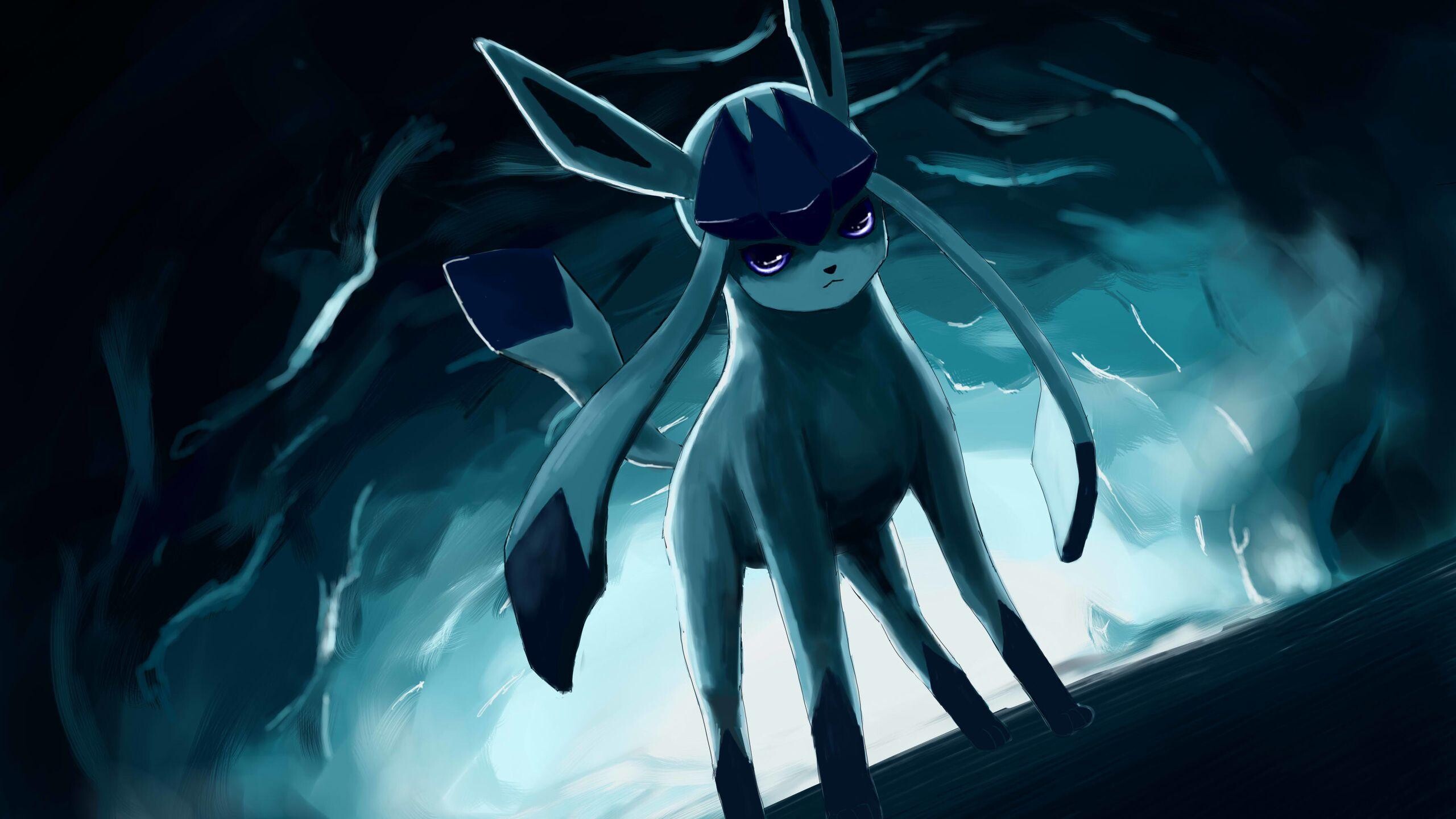 Glaceon, HD wallpapers, Ice type Pokmon, Elegant beauty, 2560x1440 HD Desktop