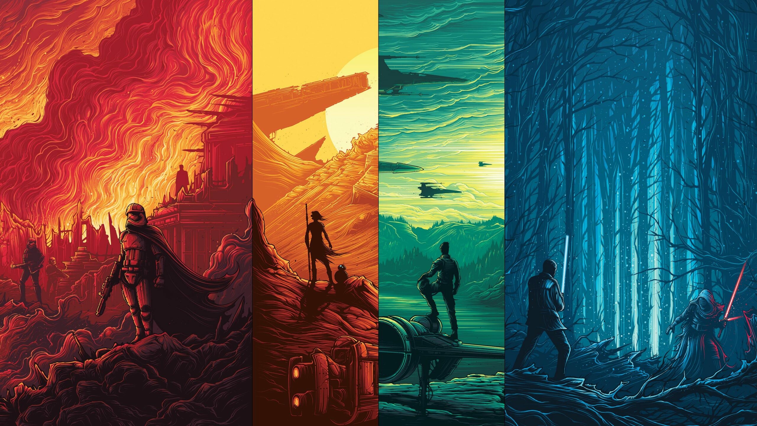 Star Wars wallpaper, 4K quality, Airwallpaper, Extraterrestrial world, 2560x1440 HD Desktop