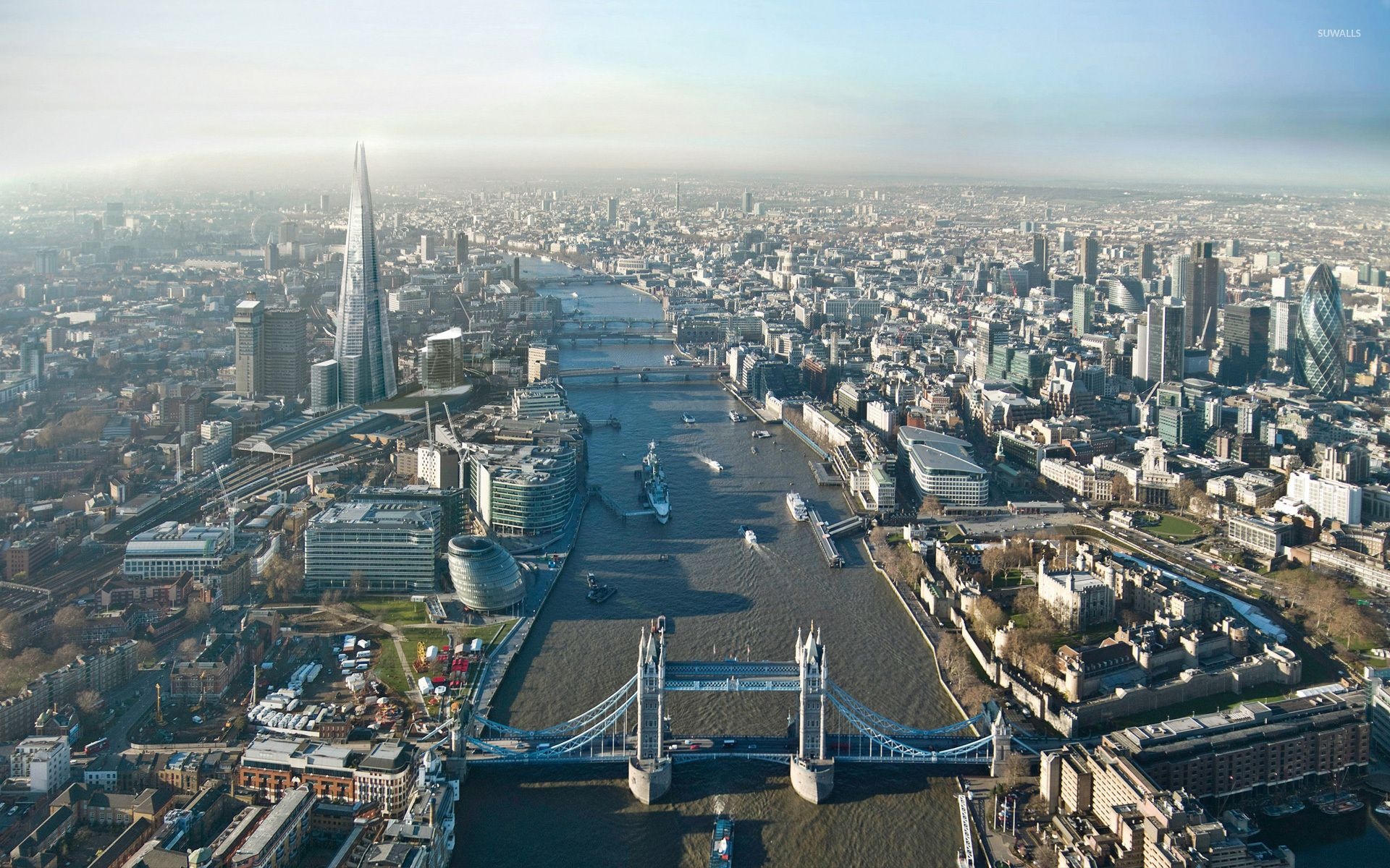 The River Thames, Beautiful wallpapers, London's iconic river, Majestic scenery, 1920x1200 HD Desktop