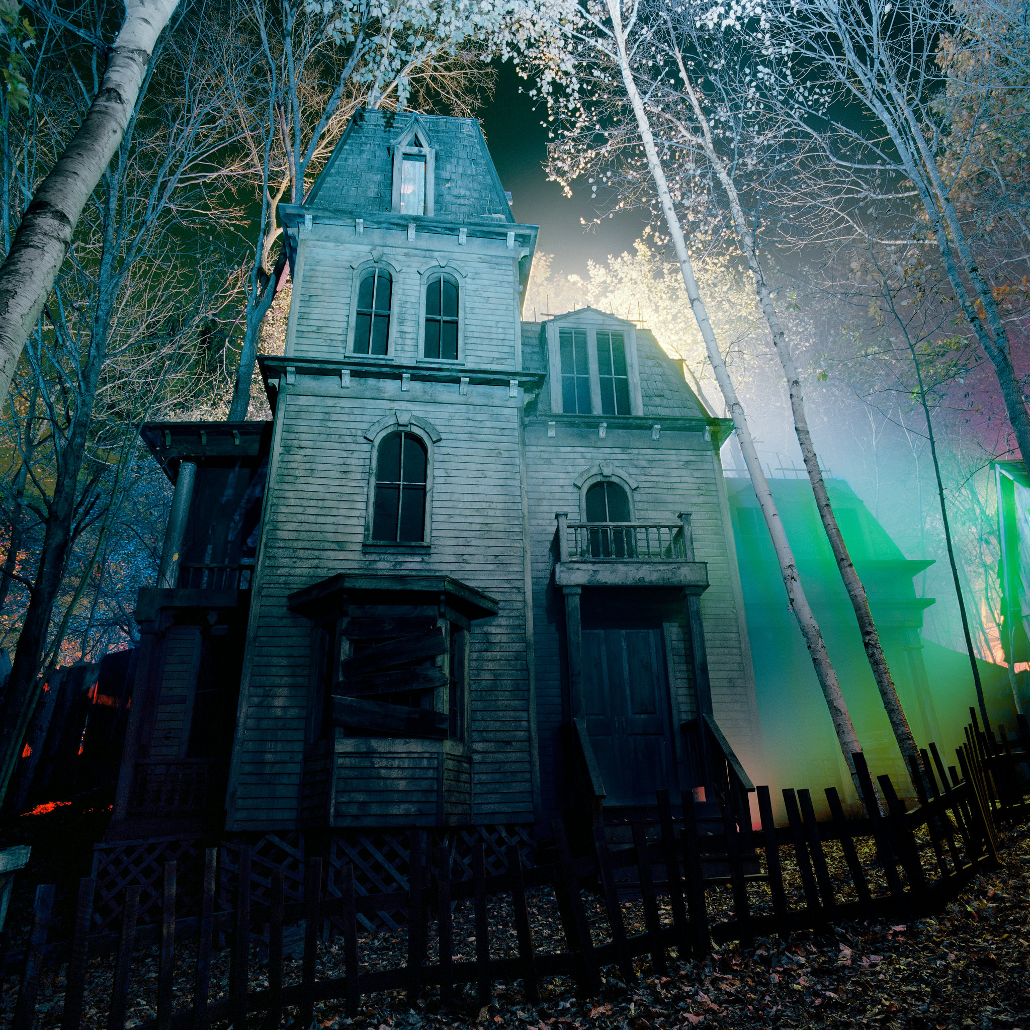 Haunted Overload, Haunted House Wallpaper, 2050x2050 HD Phone