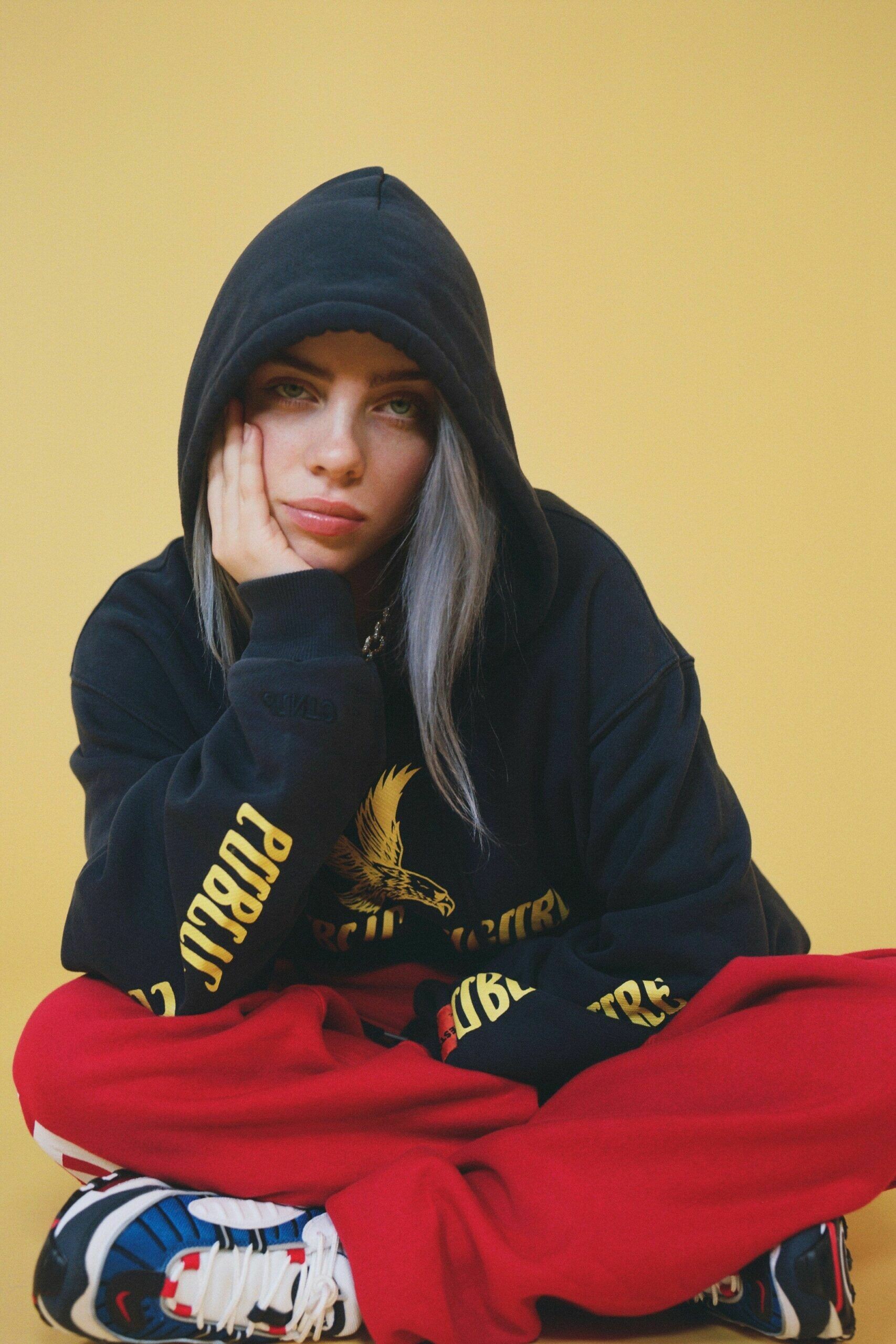 Billie Eilish, Pink wallpaper, Celeb beauty, Billie, 1710x2560 HD Phone