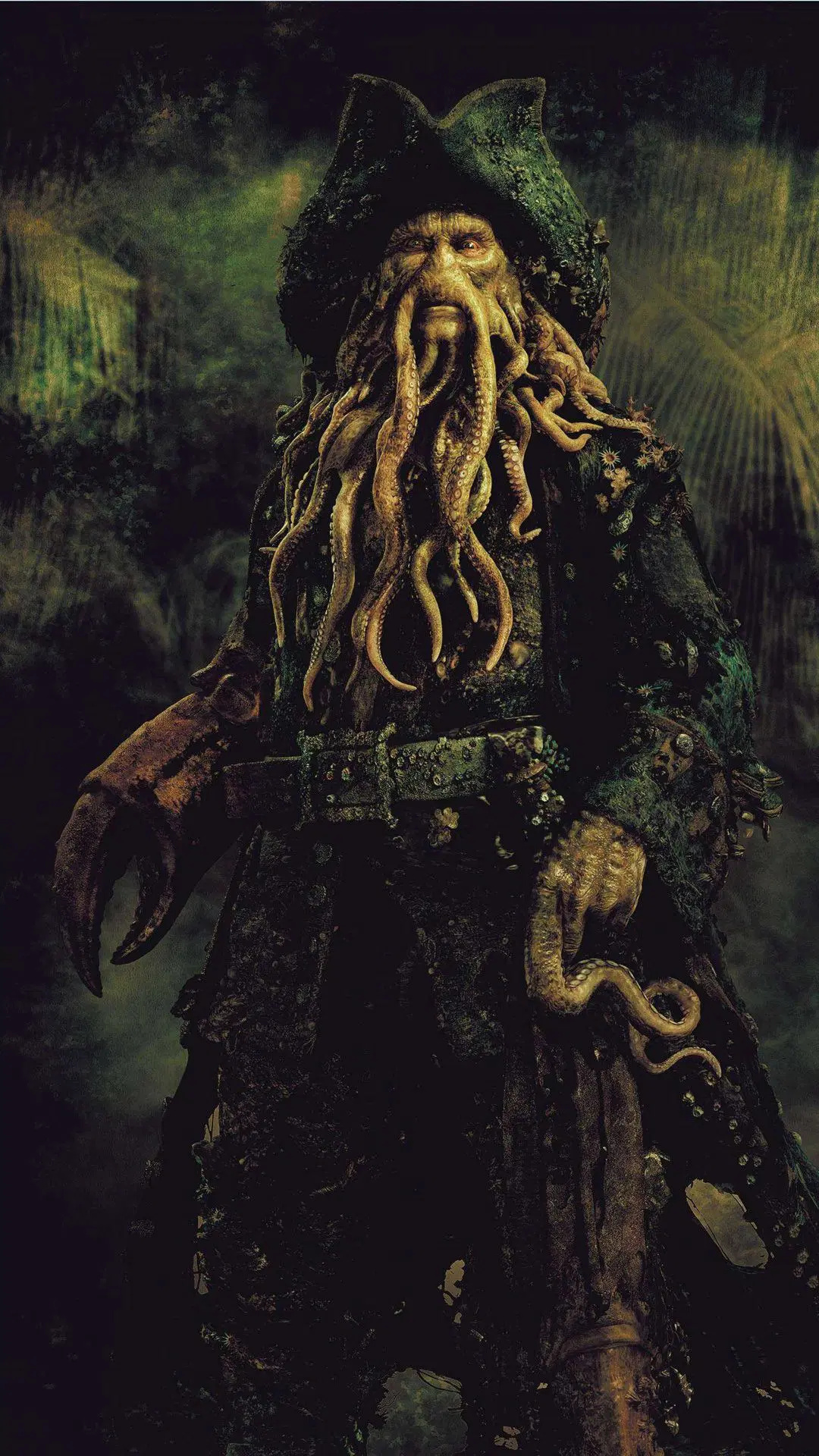 Davy Jones, Pirates of the Caribbean Wallpaper, 1080x1920 Full HD Phone