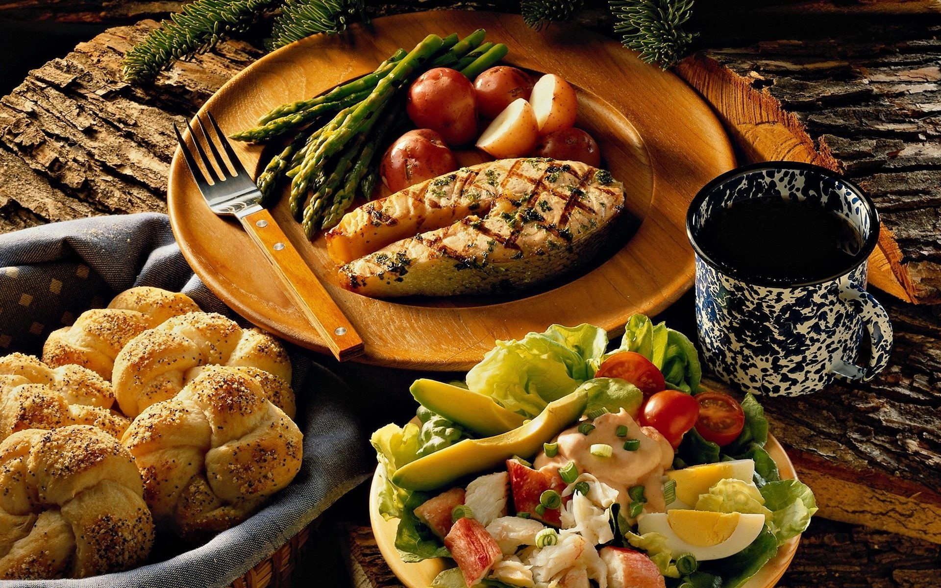 Delicious food plate, Culinary delight, Appetizing cuisine, Gourmet excellence, 1920x1200 HD Desktop