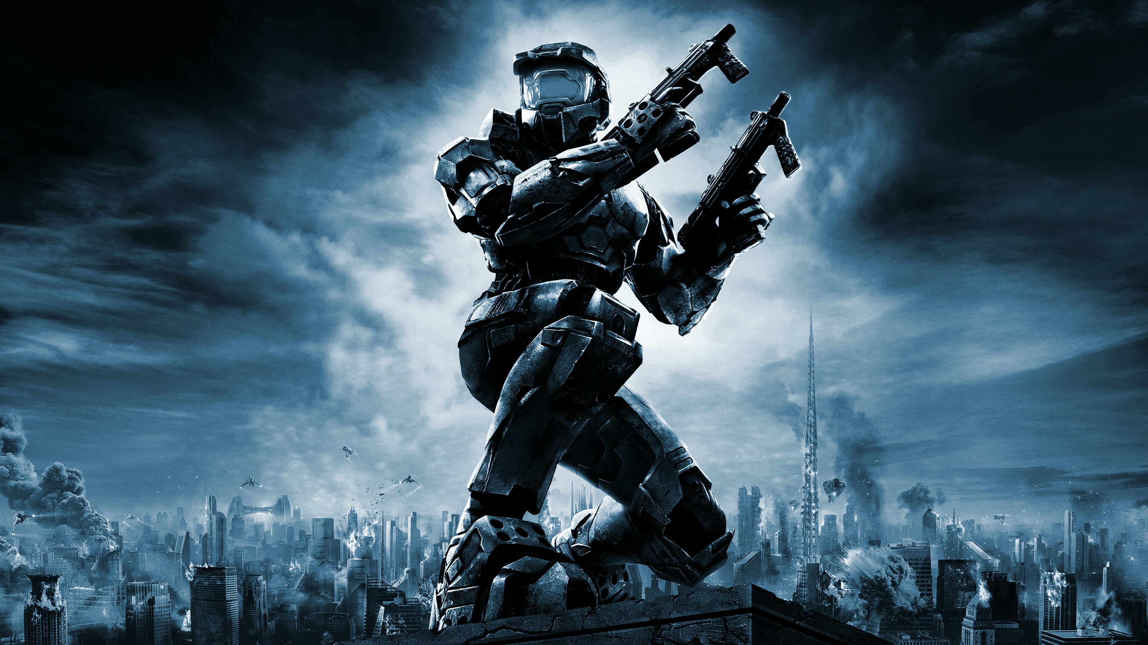 Halo 3 4K wallpaper, Striking colors, Intense battles, Legendary saga, 3840x2160 4K Desktop