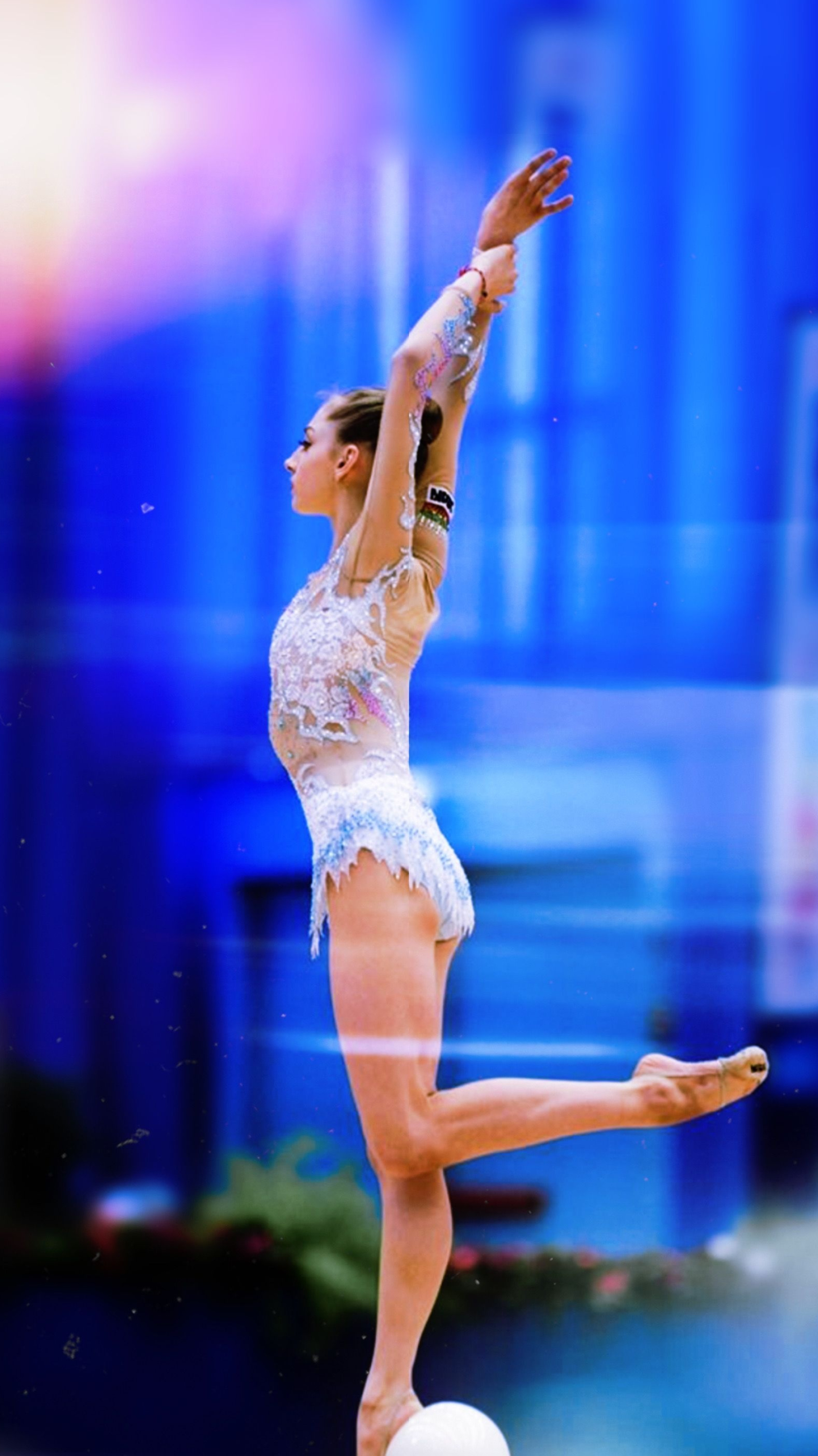Boryana Kaleyn, Rhythmic Gymnastics Wallpaper, 1950x3470 HD Phone