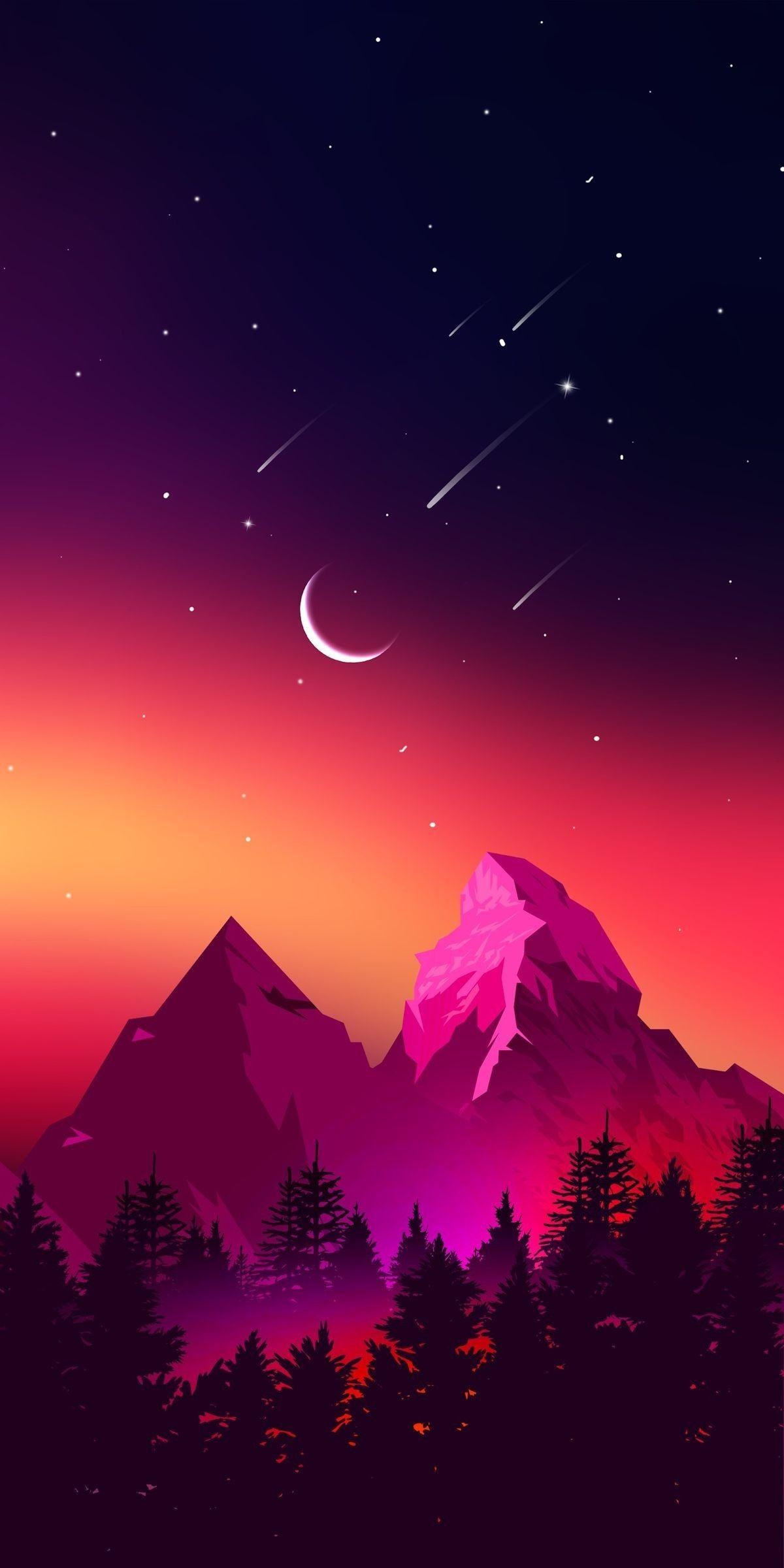 New moon, Best iPhone Wallpaper, 1200x2400 HD Phone