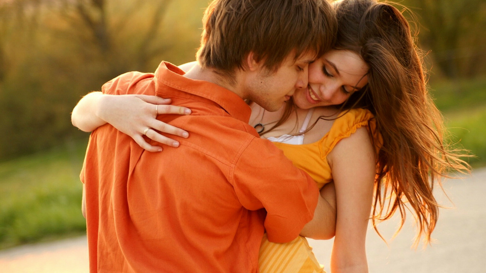 Love couple hug, Romantic wallpaper, Affectionate embrace, Intimate moments, 1920x1080 Full HD Desktop