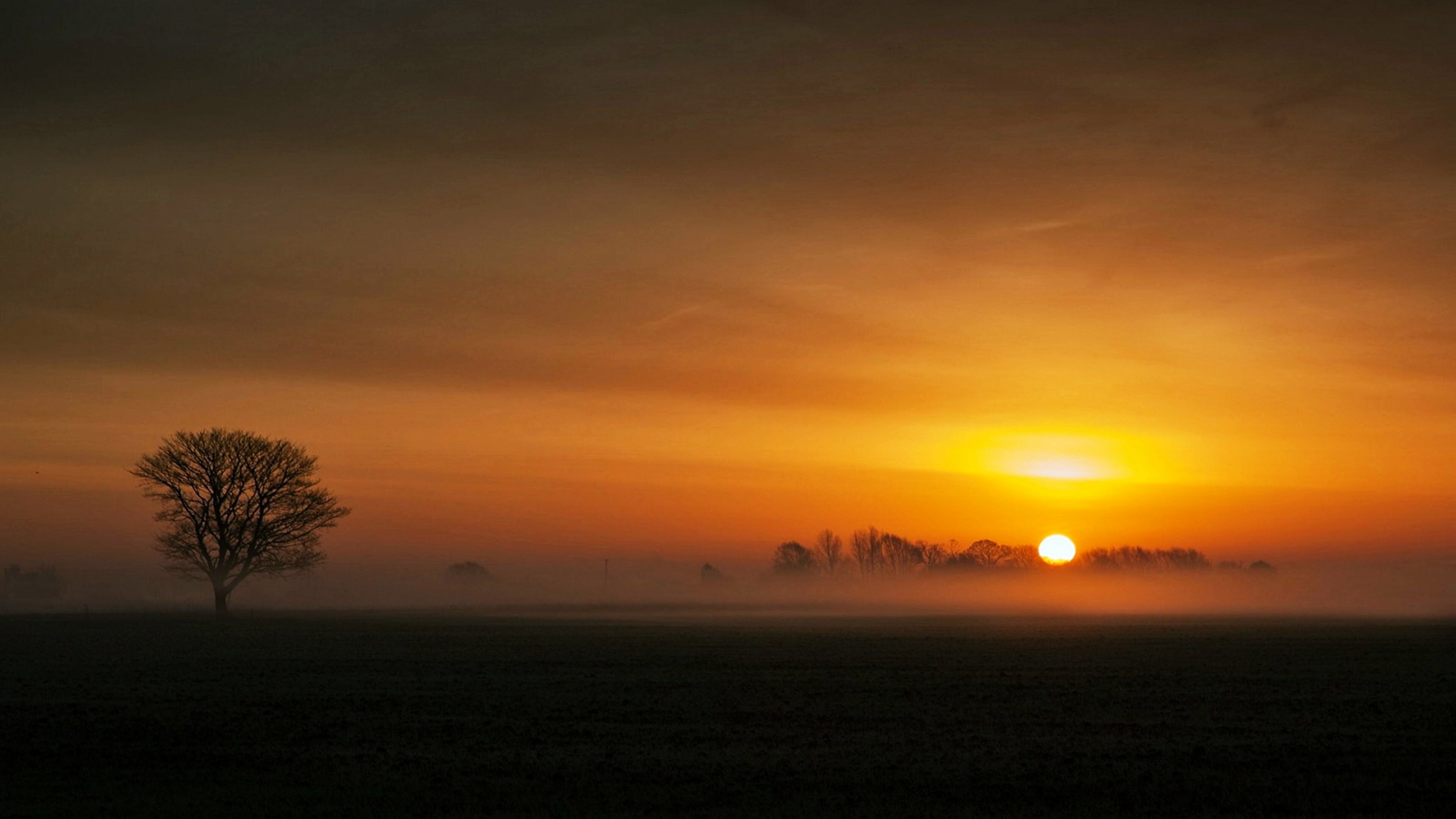 Sunset wallpapers, Stunning landscapes, Golden hour beauty, Peaceful ambiance, 3840x2160 4K Desktop