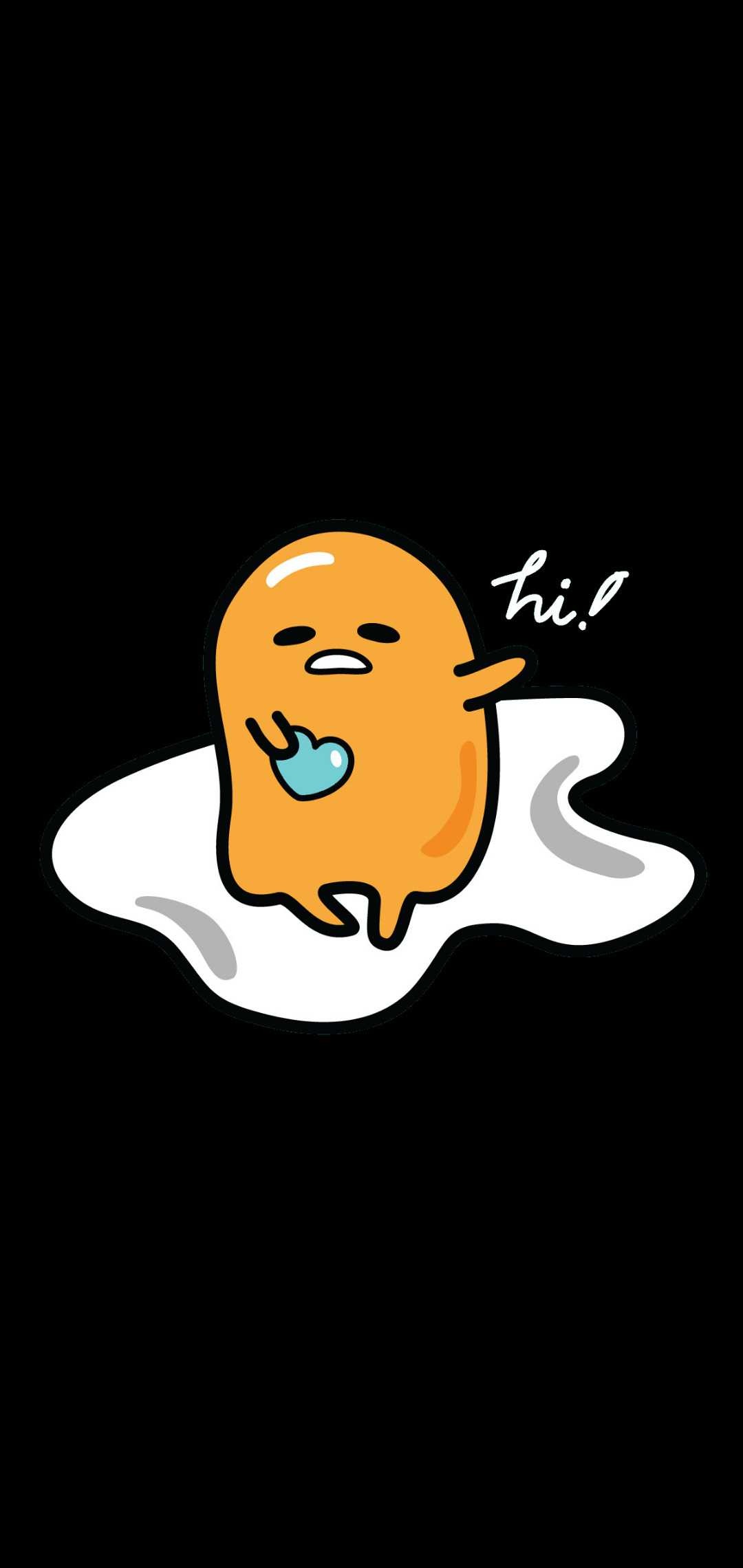 Heart, Gudetama Wallpaper, 1080x2280 HD Phone